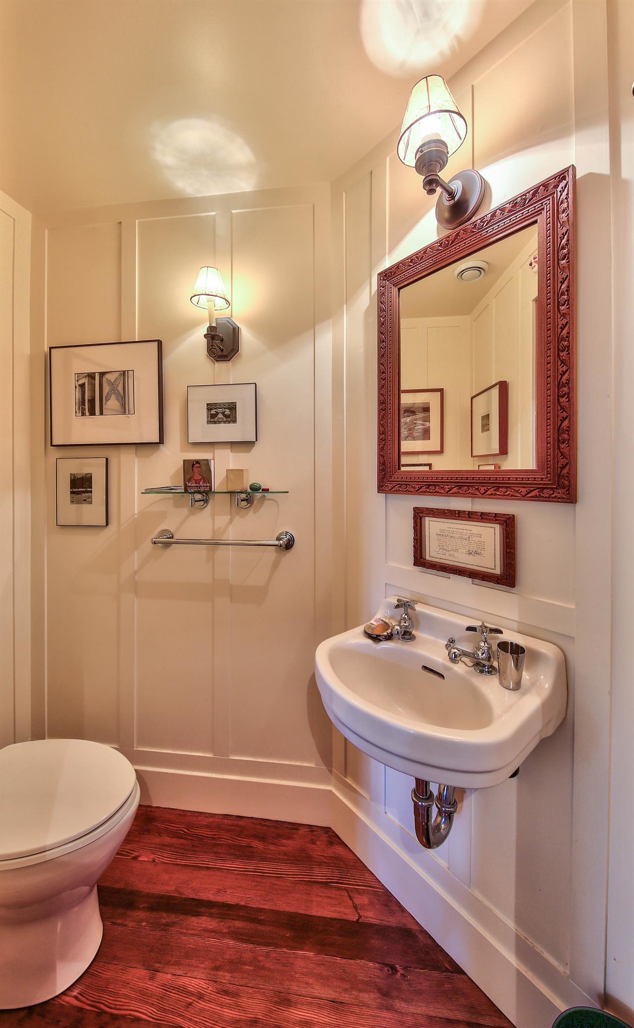 Half Bath on Lower Level