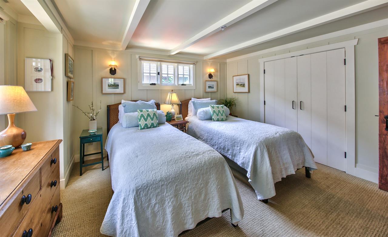 Downstairs Bedroom 3 has Two Twin Beds