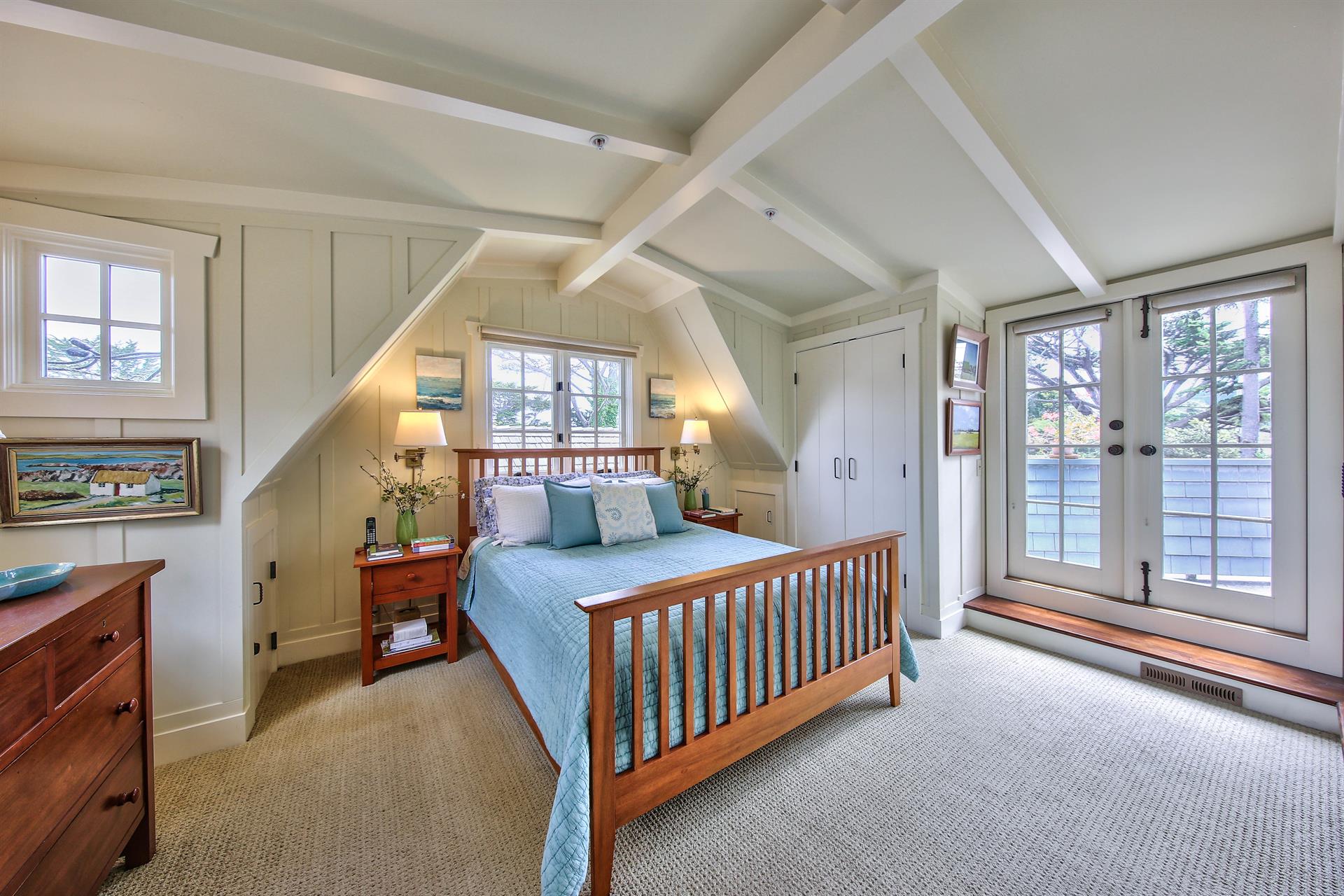Bedroom 2  Queen Bed, Opens to a Rooftop Sun Deck