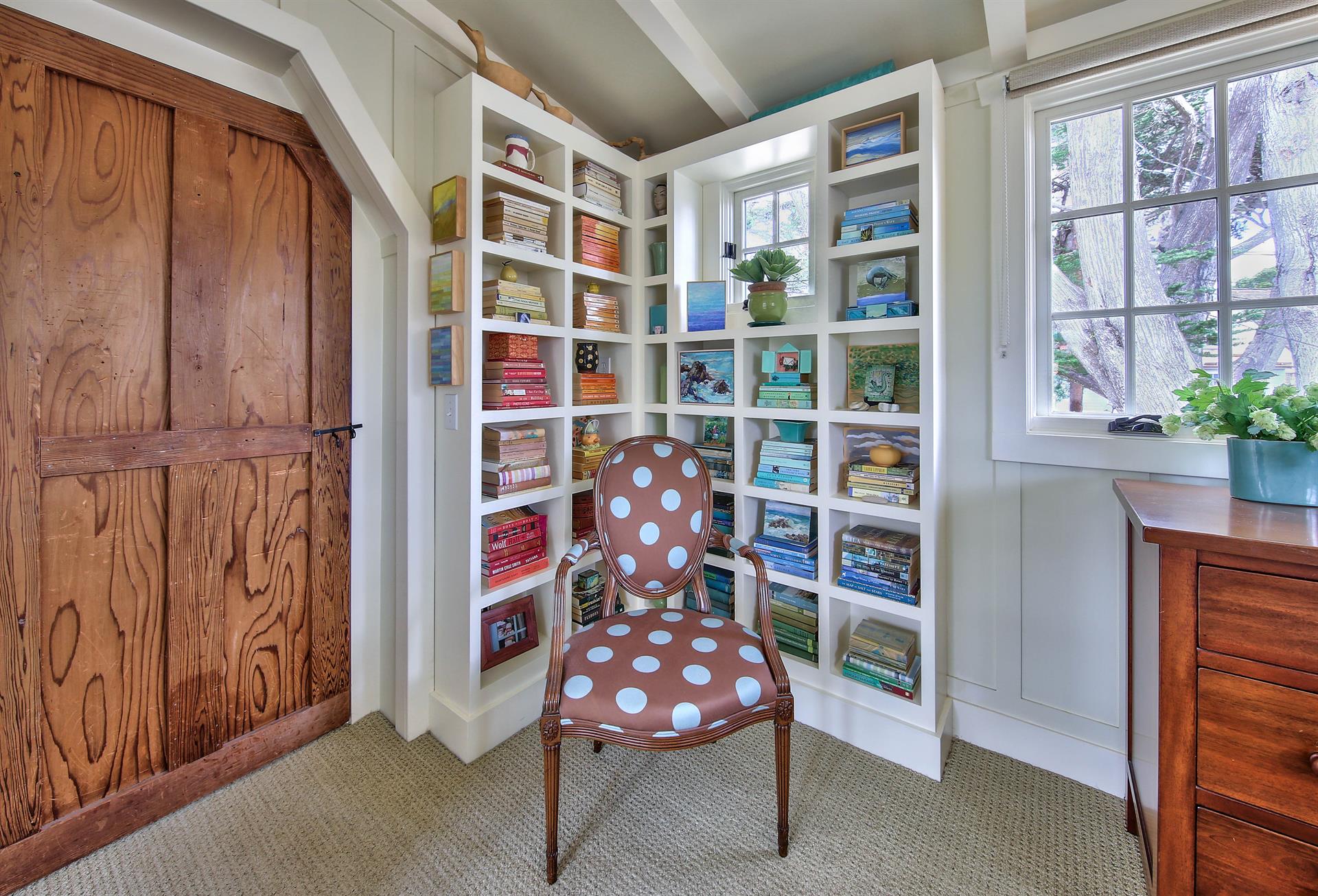 Bedroom 2 has a Small Library