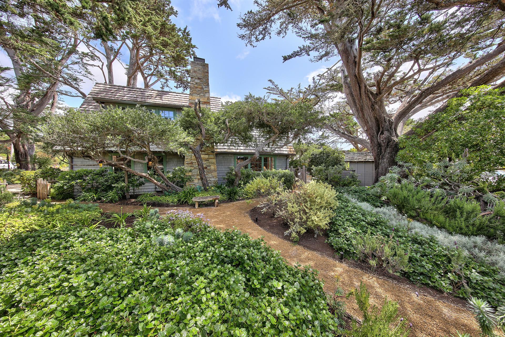 Beautiful Professional Landscaping Surround the Home