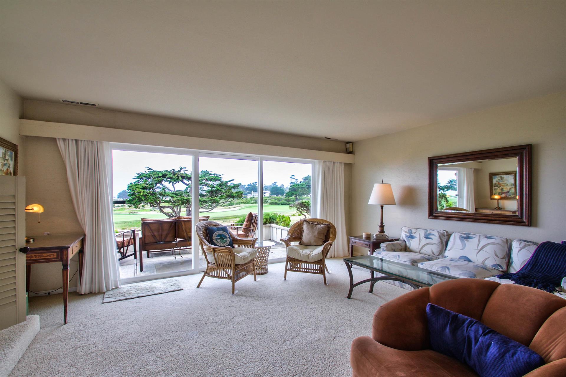 Family Room has Direct Access to the OceanFacing Patio