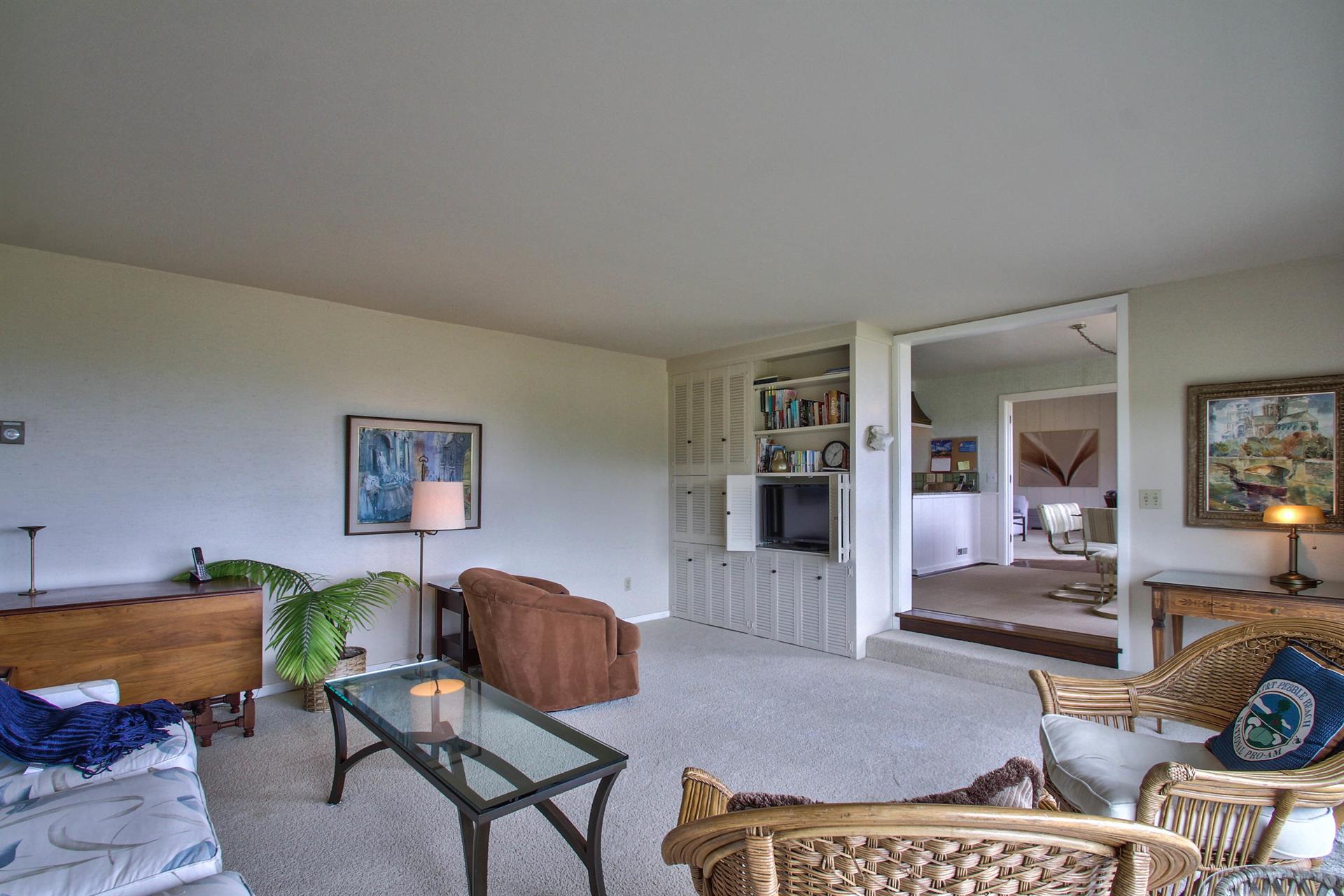 Family Room has a TV