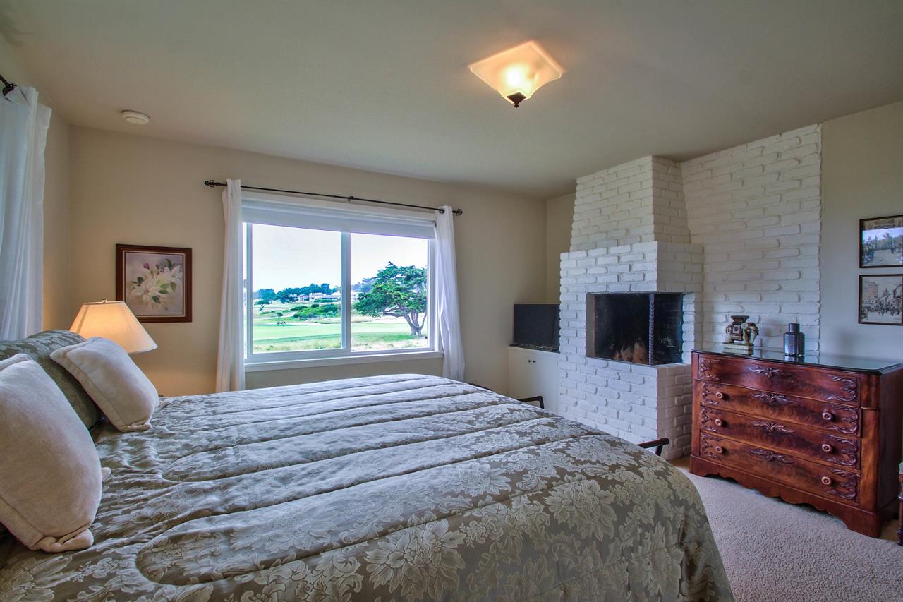 Bedroom 1  King Bed, TV, WoodBurning Fireplace