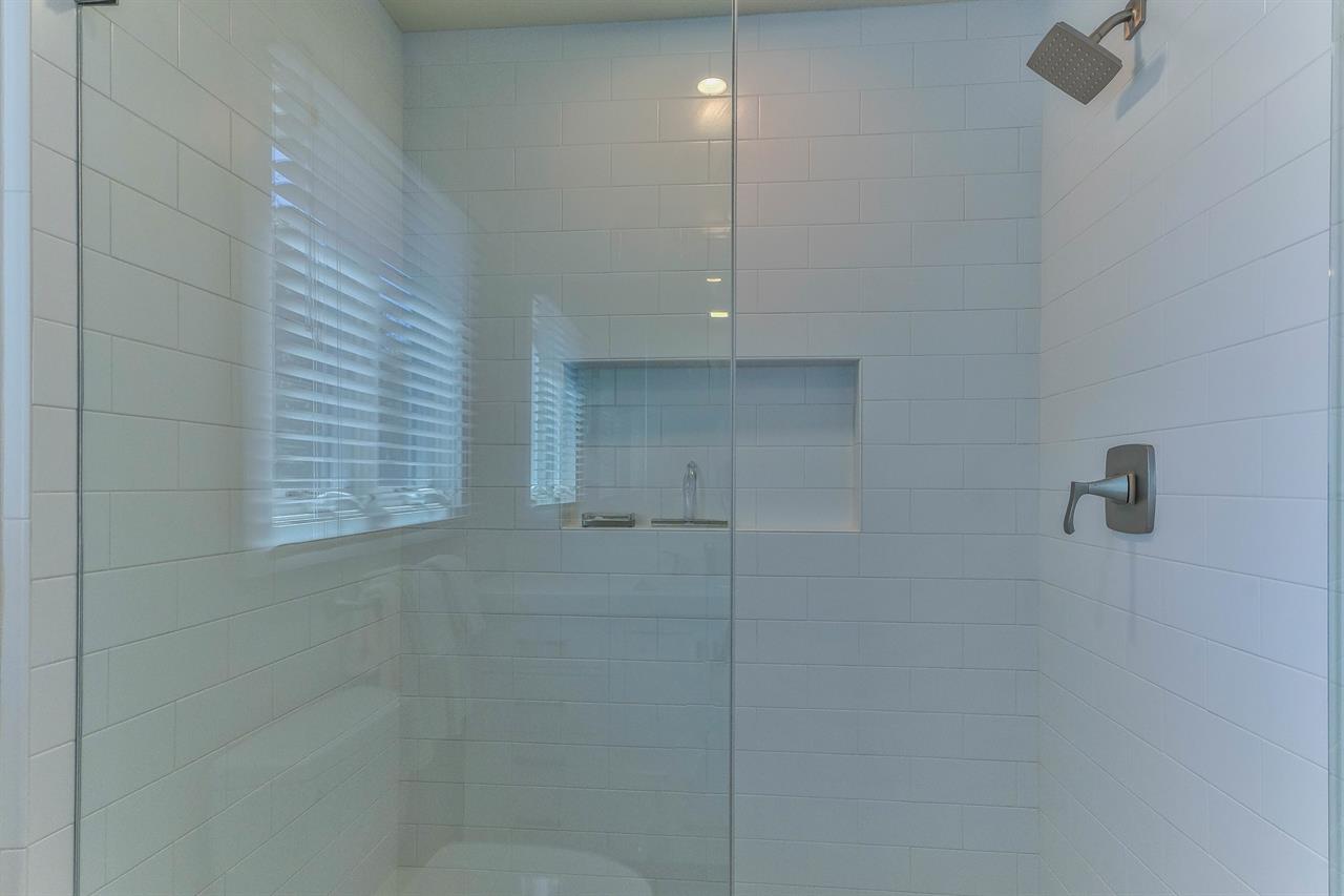 Upstairs Bathroom has a Shower