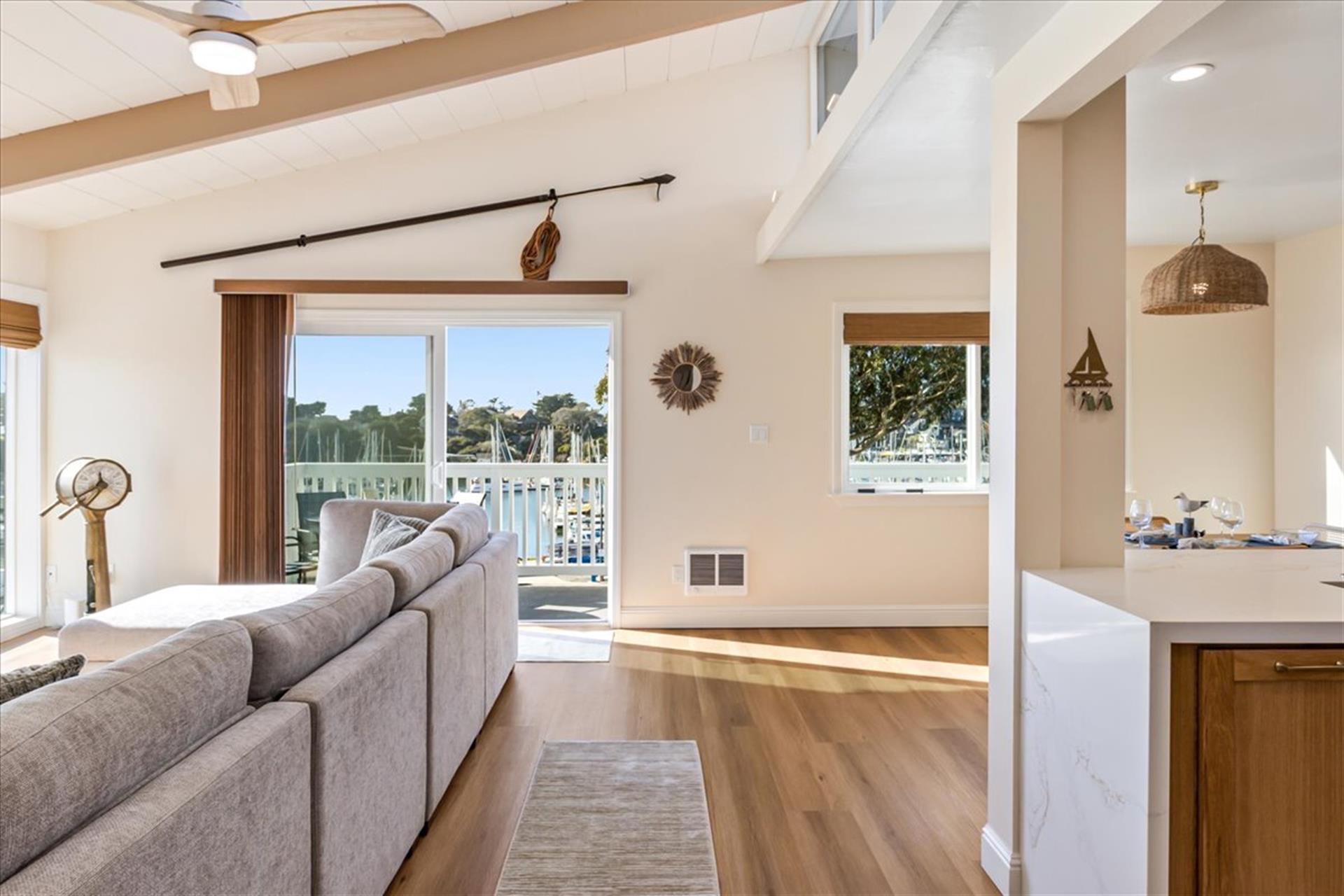 Living Room has Sliding doors Out to the Balcony