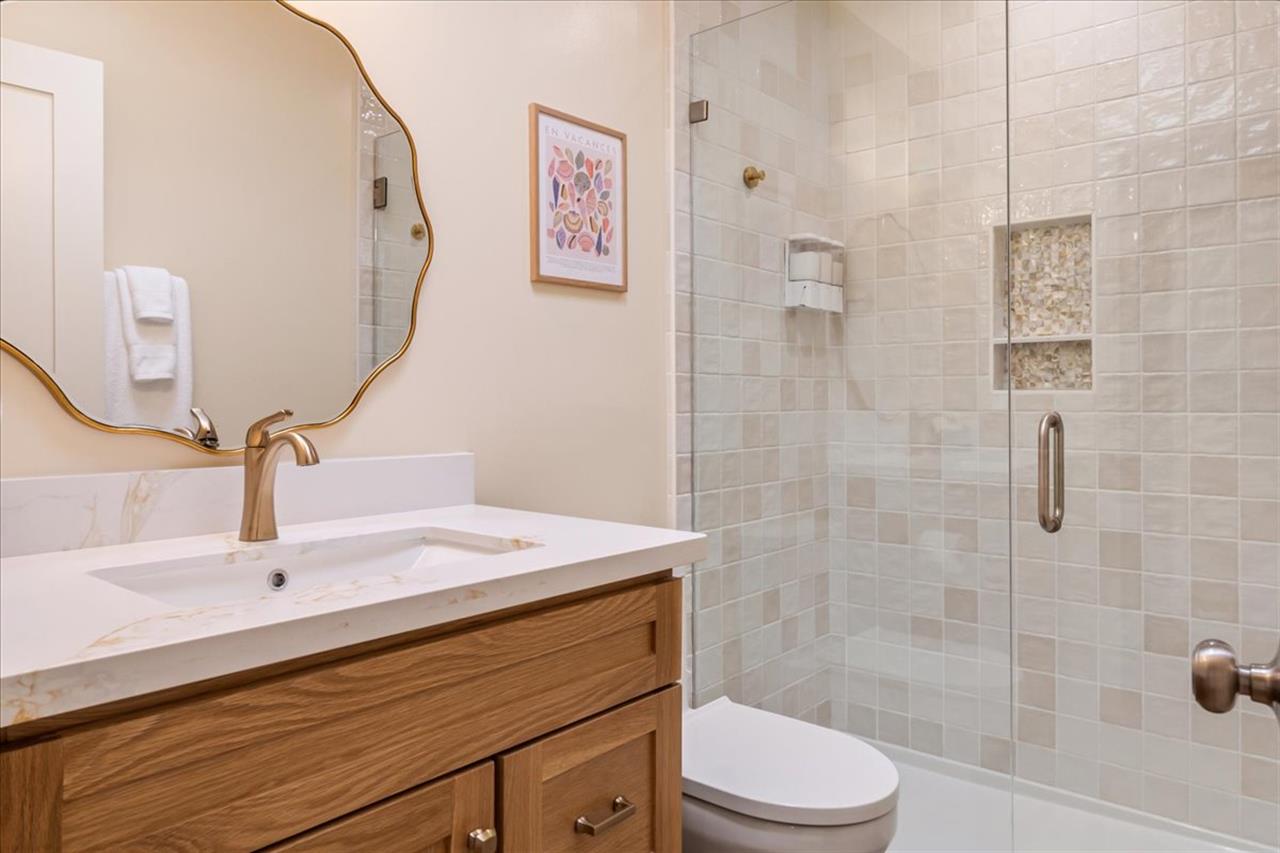 Hall Bath has a Shower