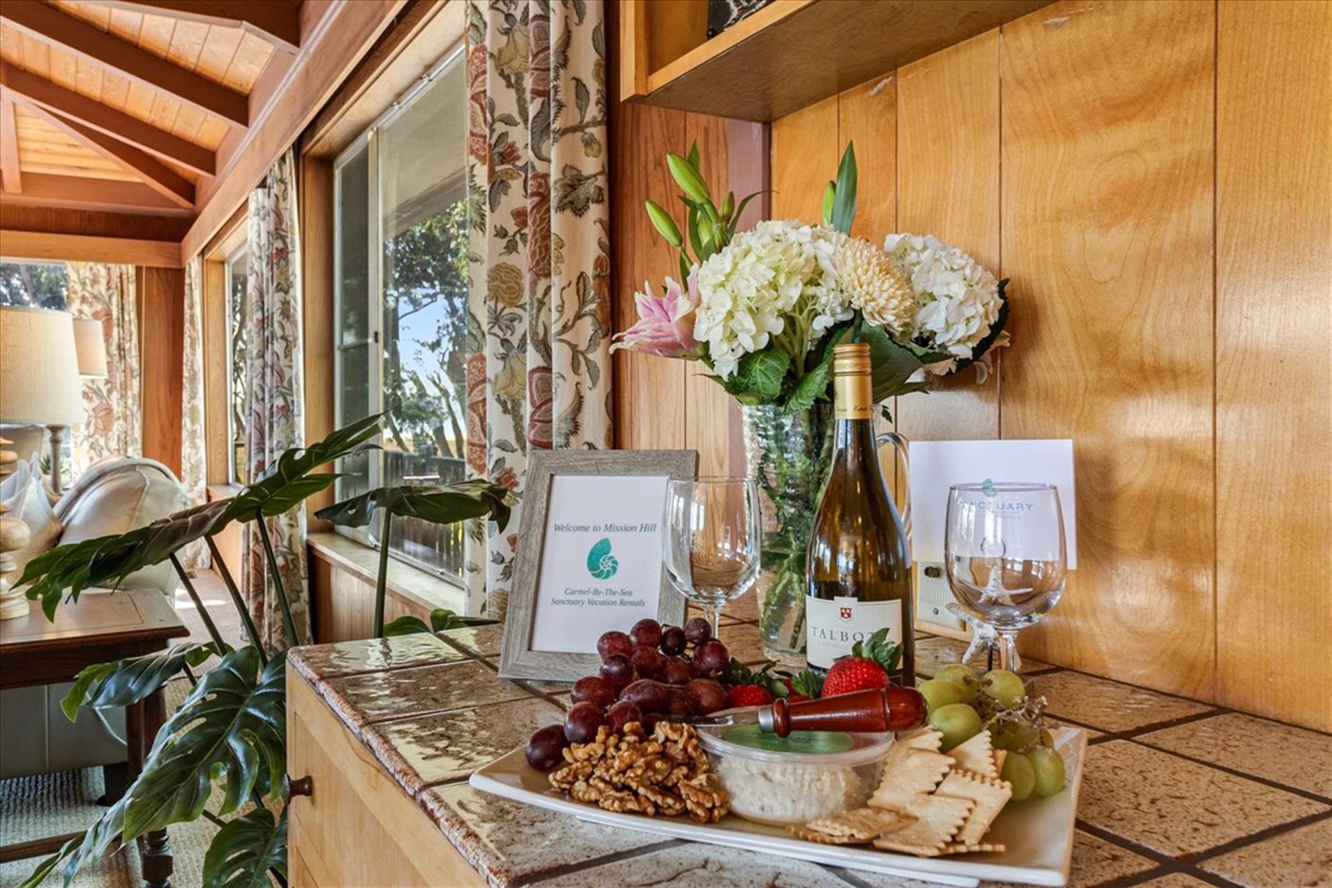 Wine and Cheese to Welcome You Just Add Fruit and Nuts