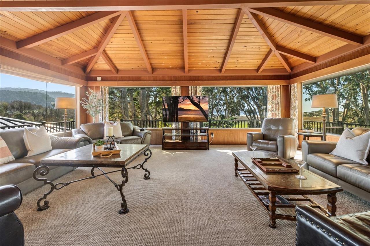 Open Beamed Ceilings in the Living Room