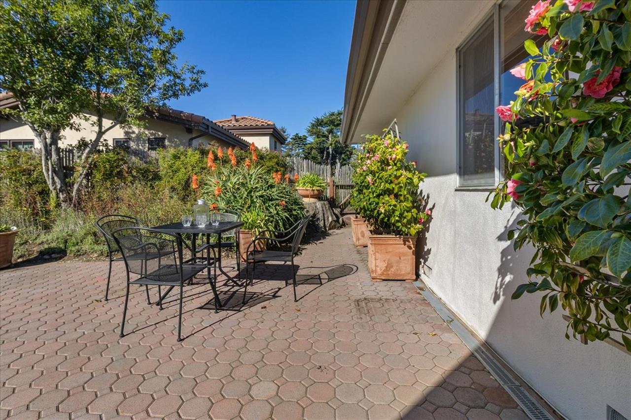 Front Patio has Views out to Pt. Lobos and the Ocean