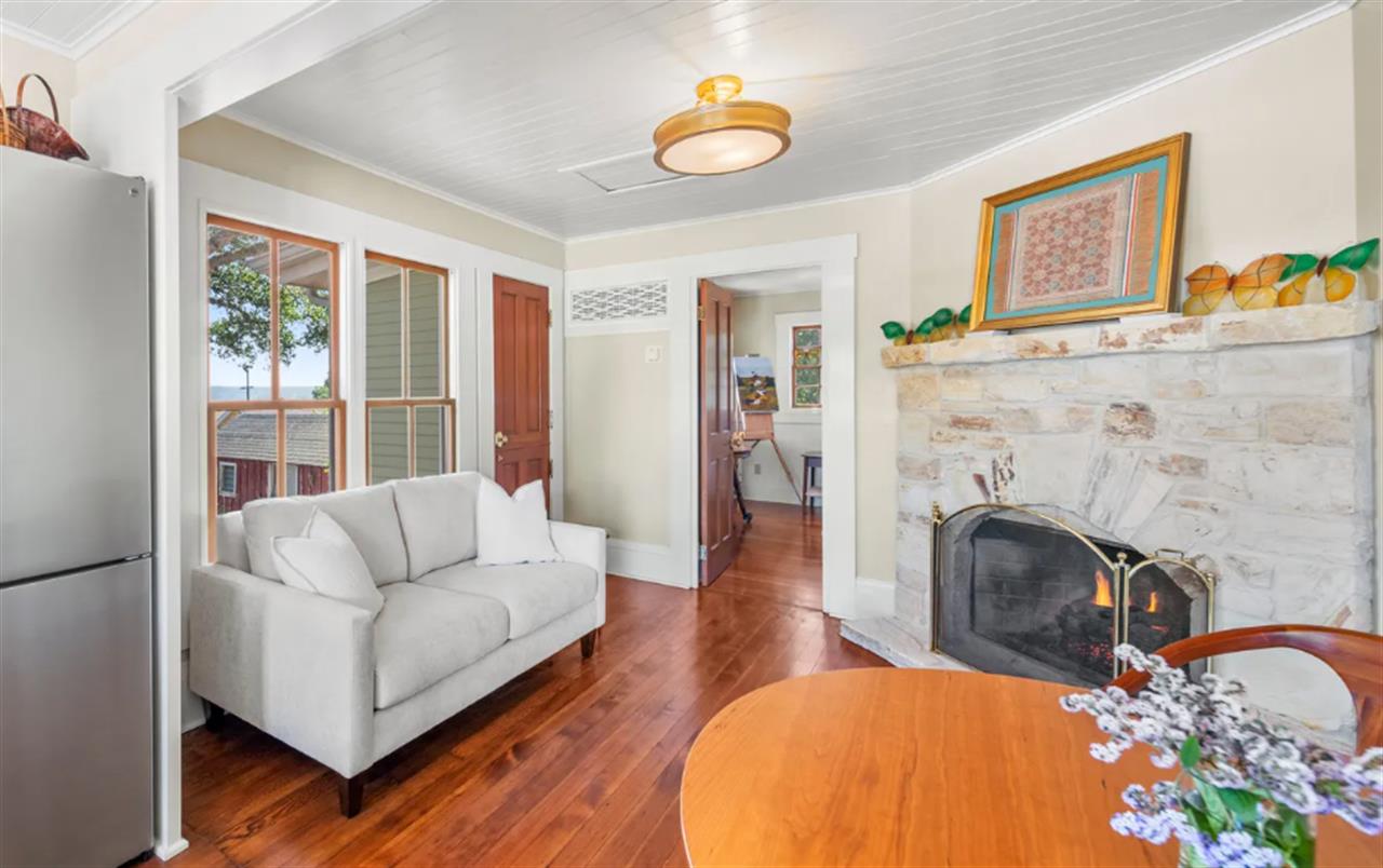 Cozy Living Room with Gas Fireplace