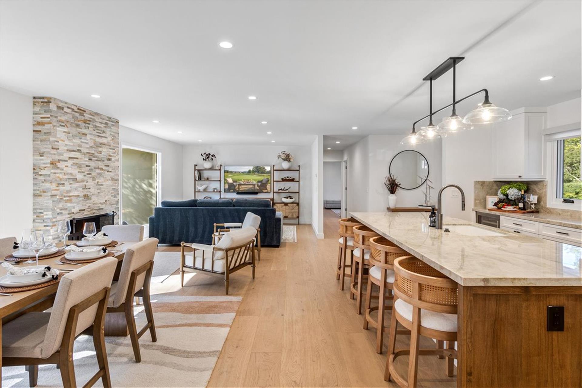 Spacious Open Concept  Living, Dining and Kitchen