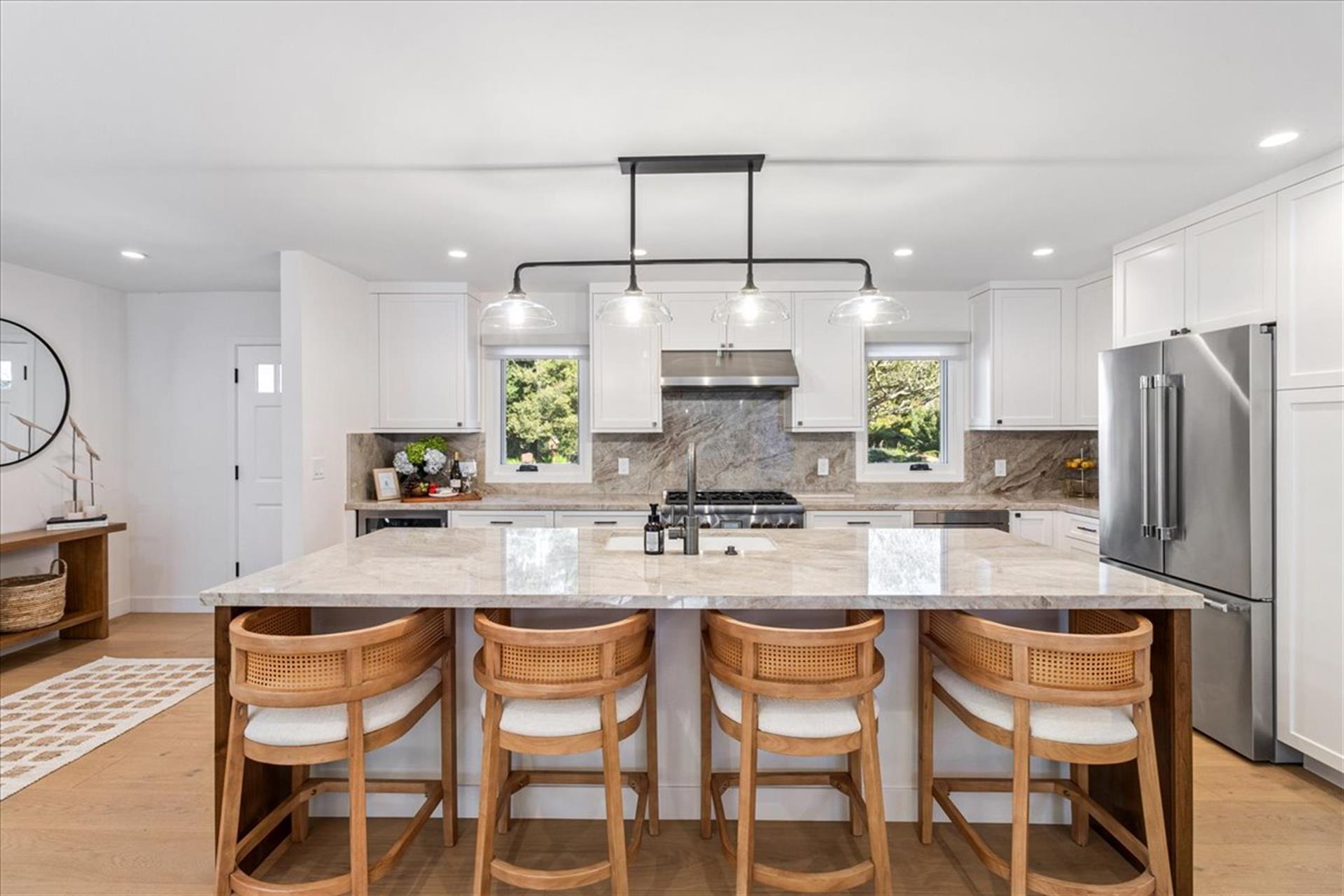 Kitchen has New Stainless Appliances