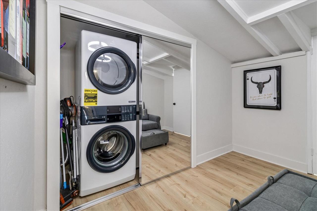 Laundry Closet Next to Bedroom 1