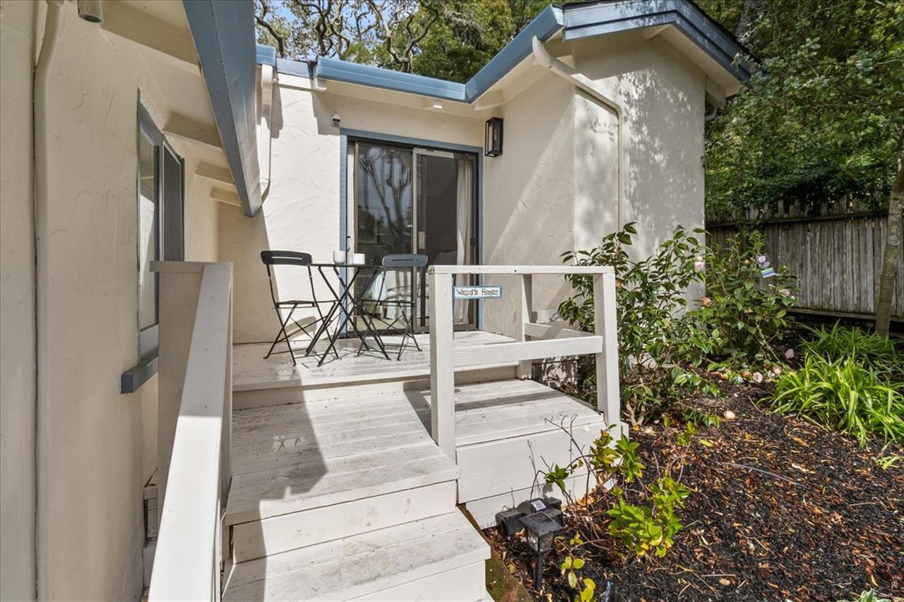 Small Deck with Dining for Two Just Off Bedroom 1