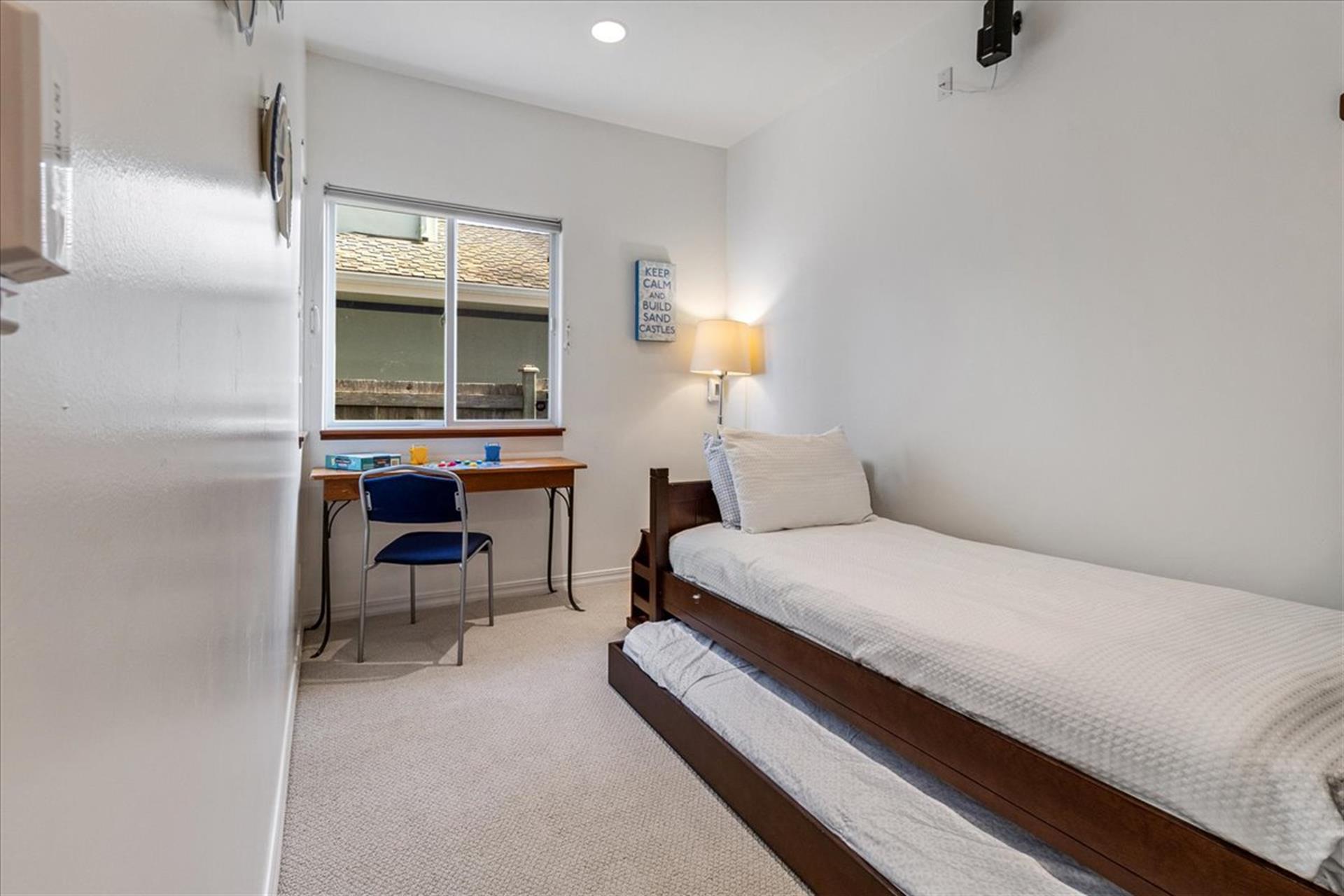 Childrens Playroom  Sleeping Alcove  Books, Games, 2 Twins