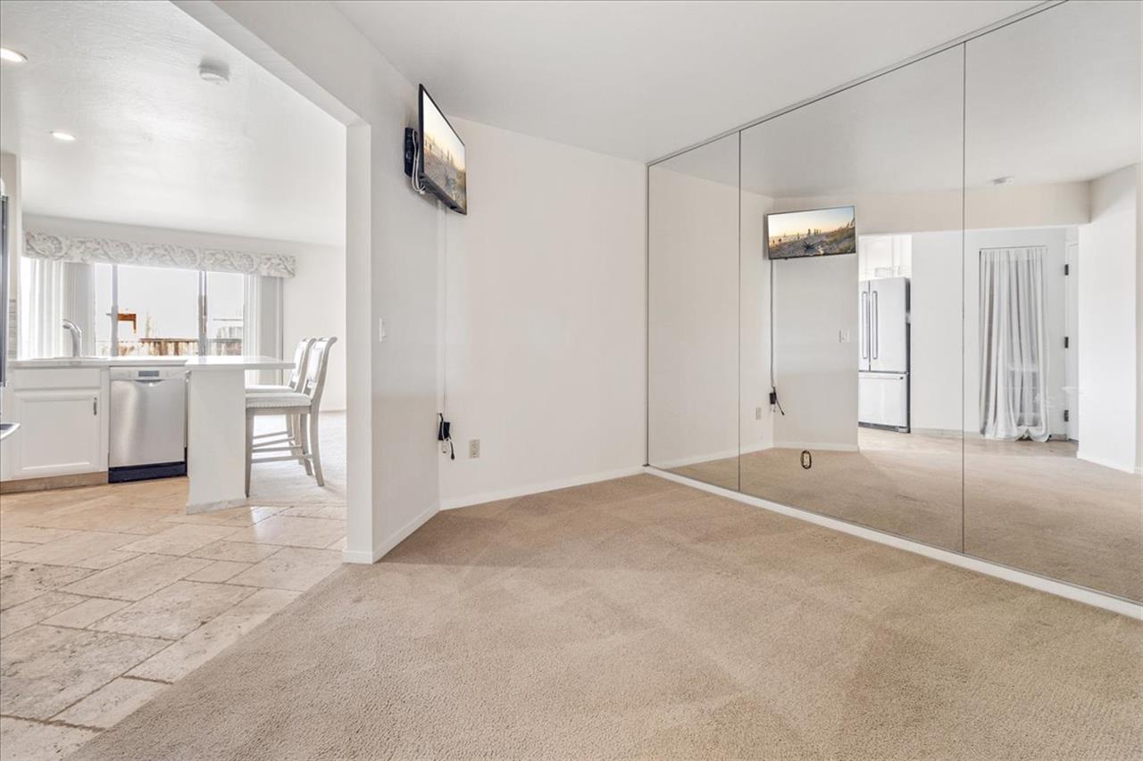 Sleeping Alcove has a WallMount TV Included