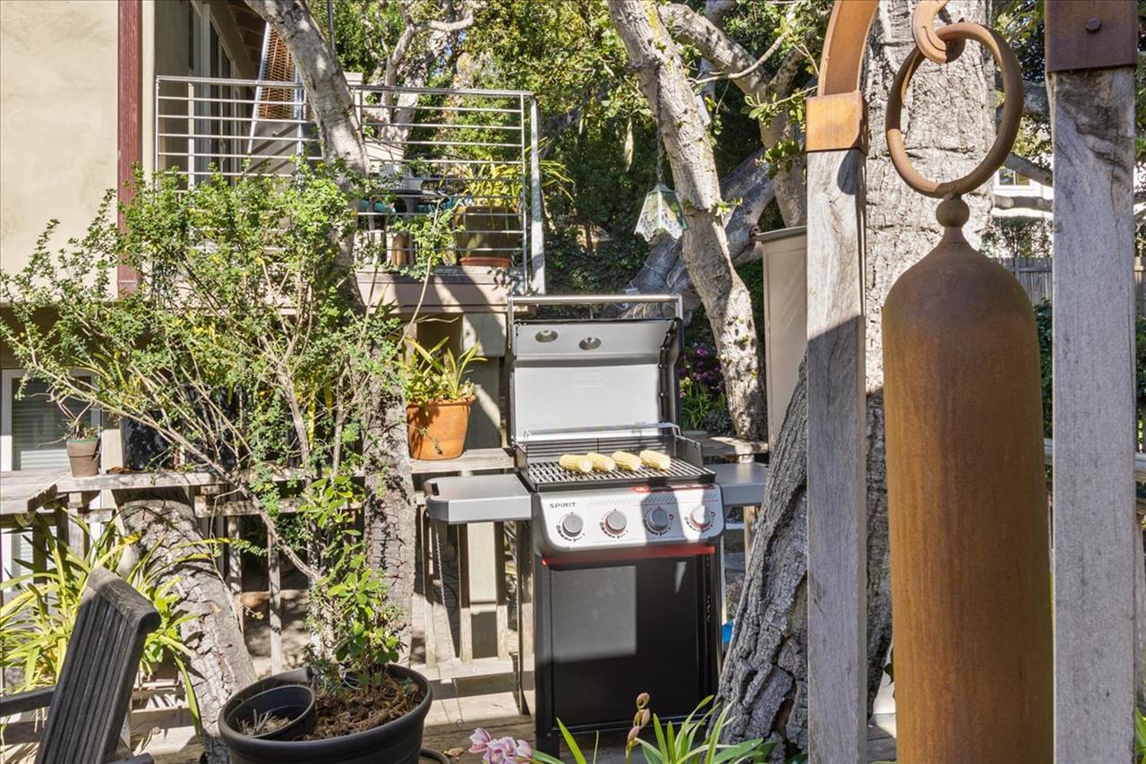 Gas BBQ Grill on the Front Deck