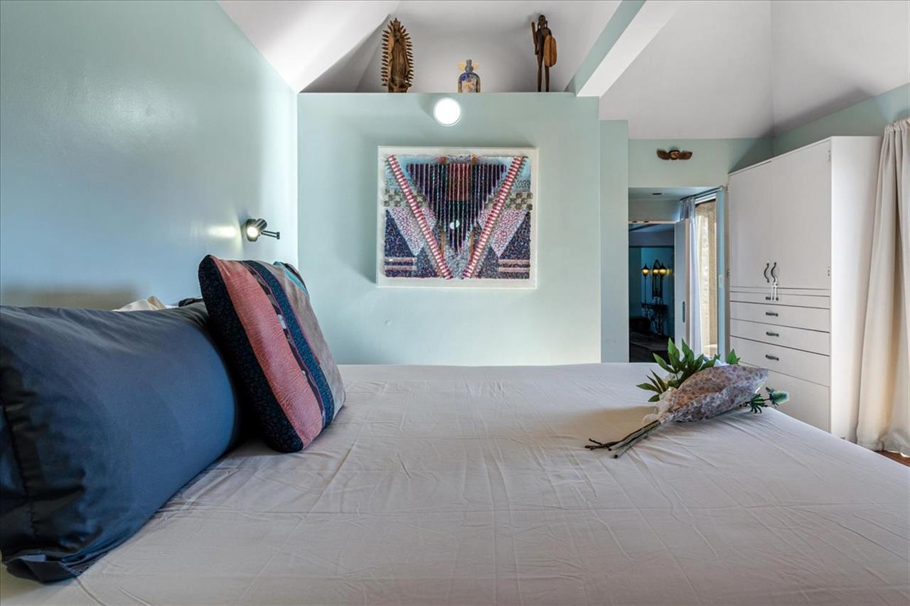 Bedroom 1  King Bed, TV and EnSuite Bath with a Shower