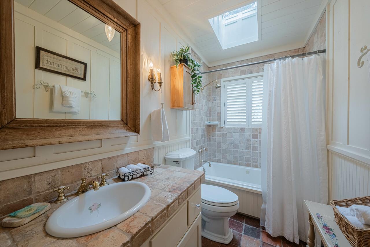 Hall Bath has a ShowerOverTub