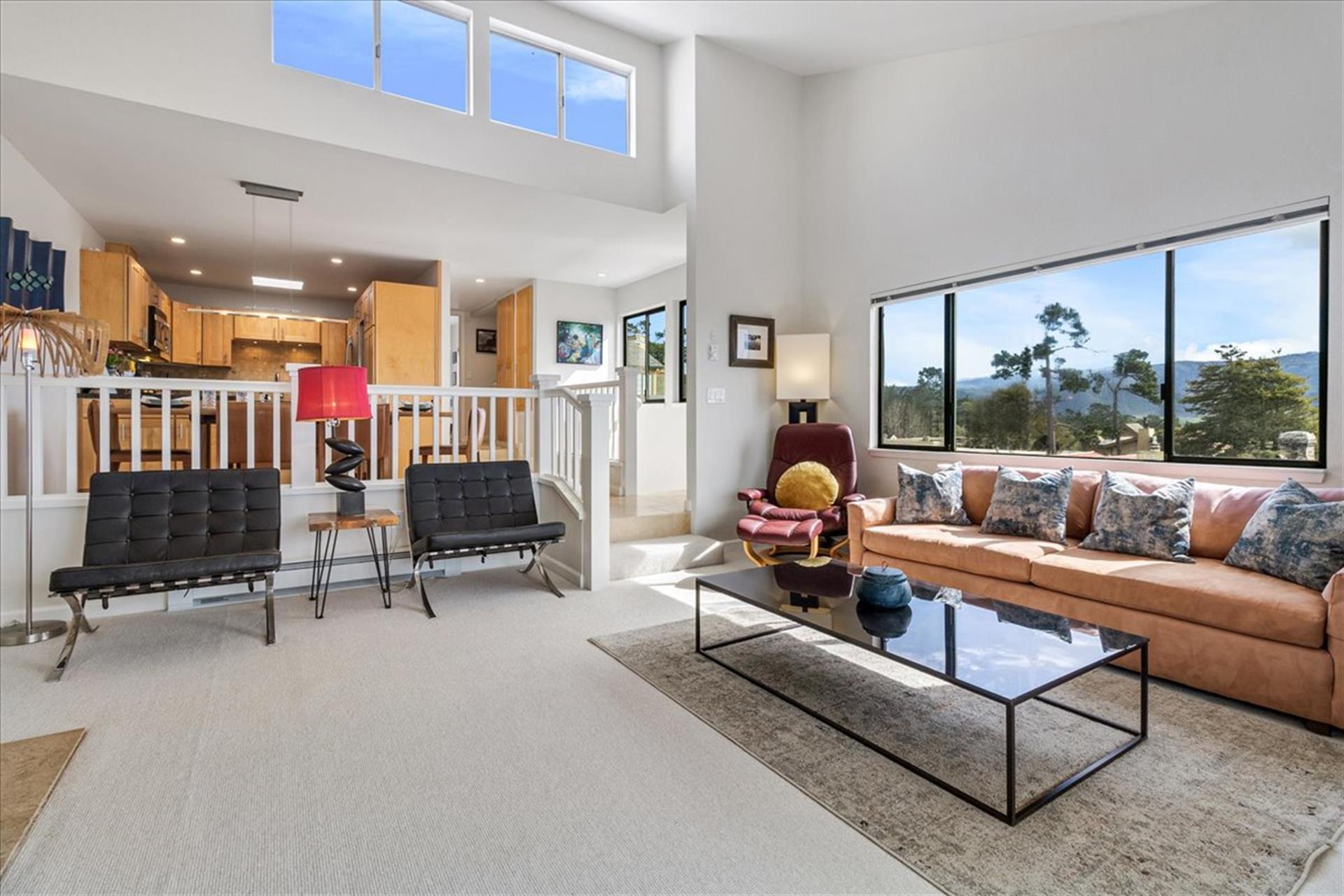 Spacious, LightFilled Living Spaces with Beautiful Views