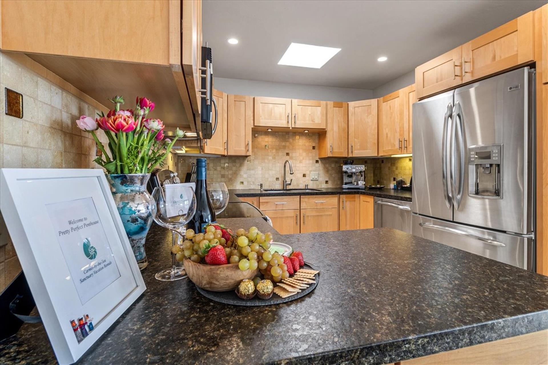 Wine and Cheese to Welcome You Just Add Fruit