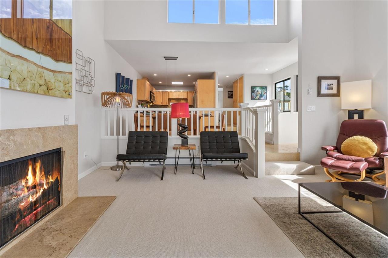 Living Room has a Gas Fireplace