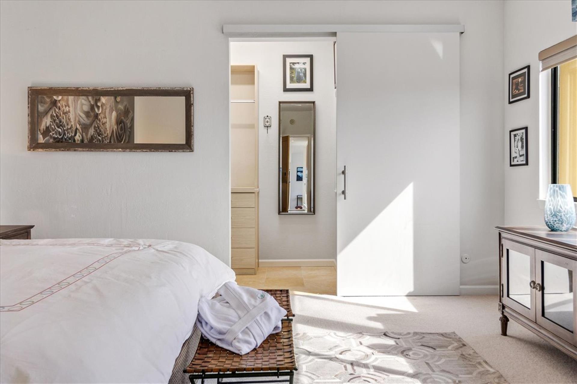 Bedroom has a WalkIn Closet