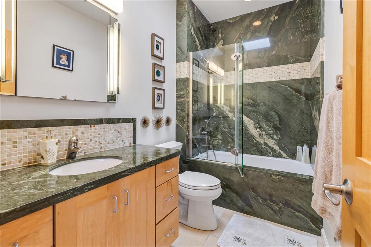 Bathroom has a ShowerOverTubCombo