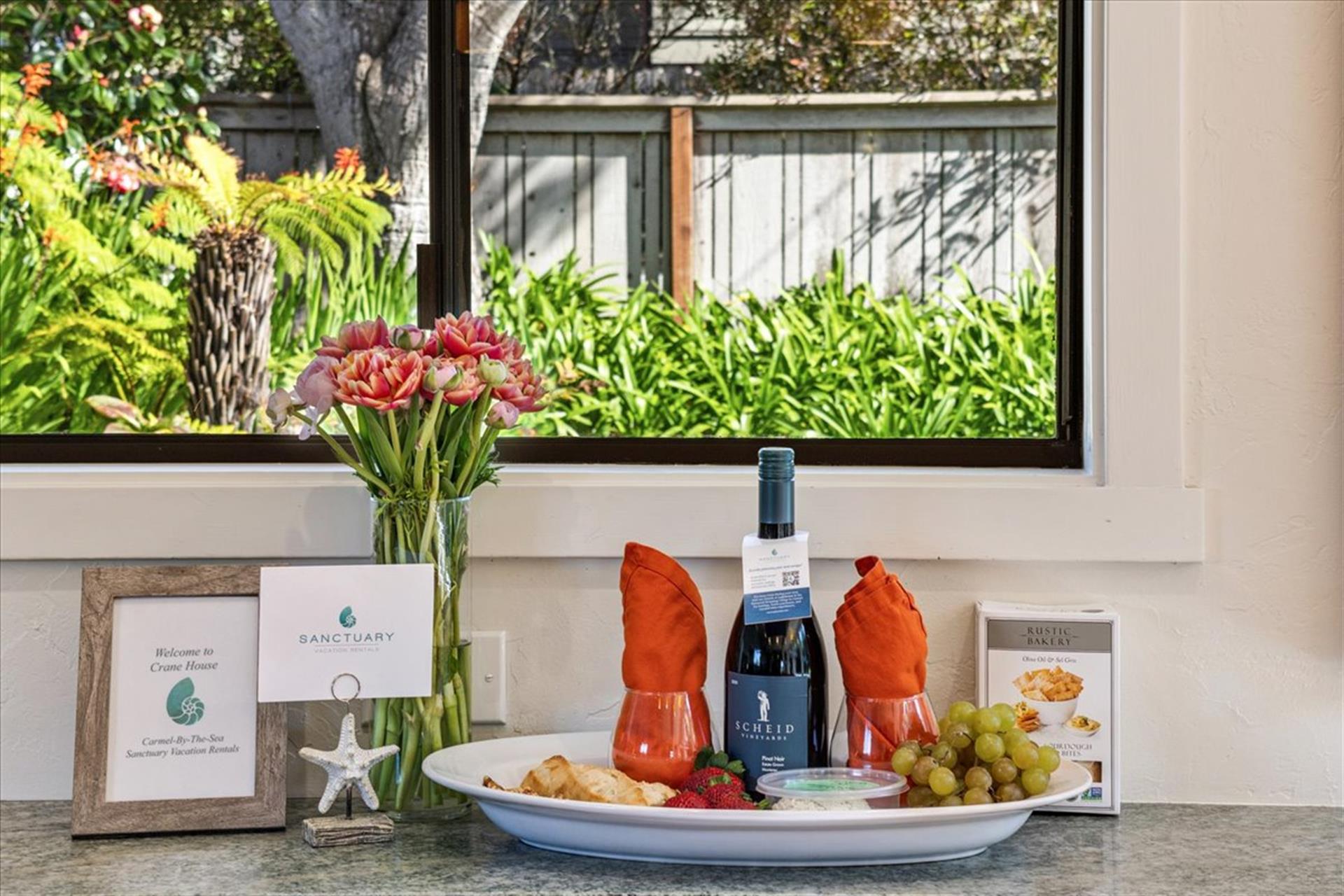 Wine and Cheese to Welcome You Just Add Fruit