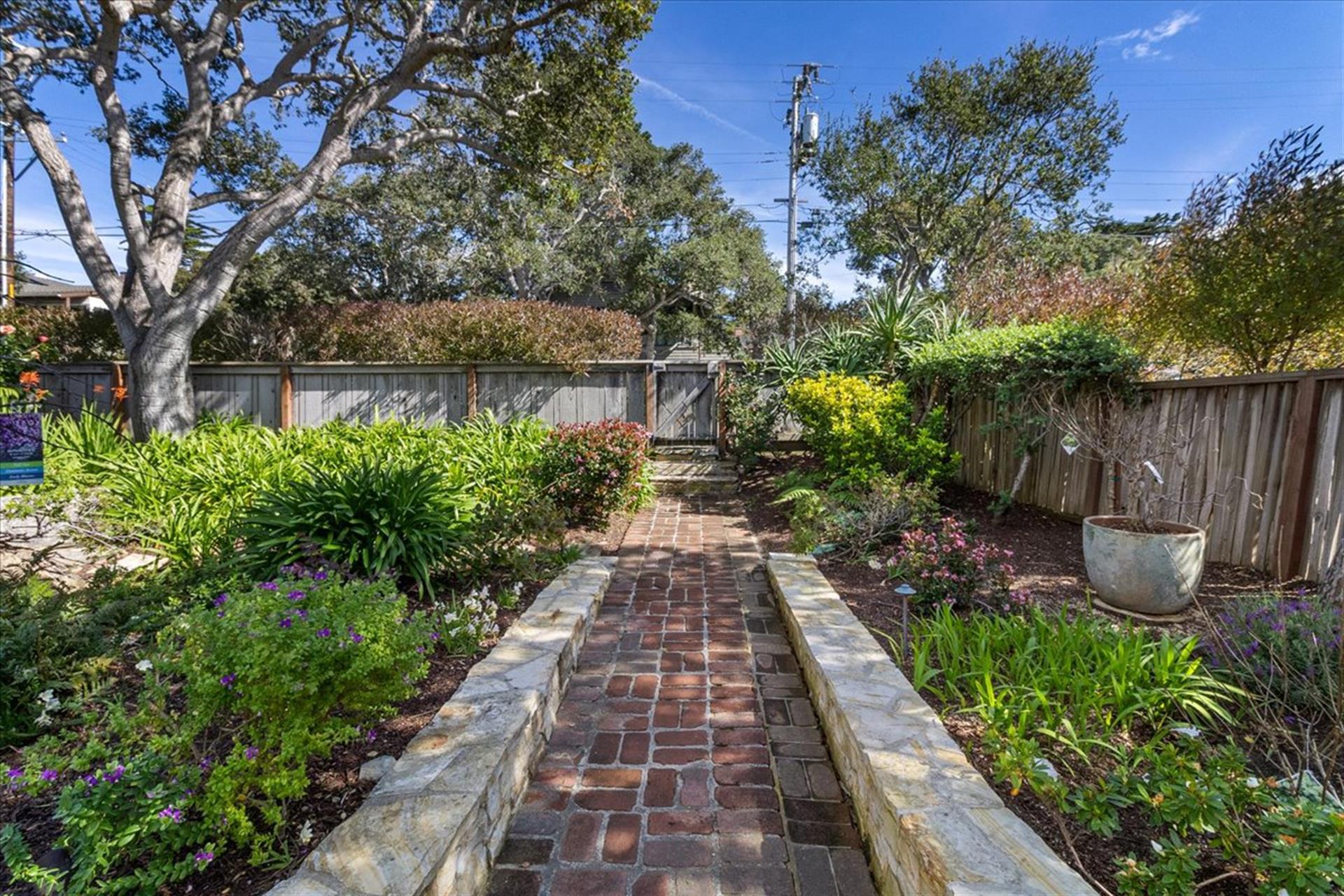 Lovely Landscaping Along the Entry Walkway