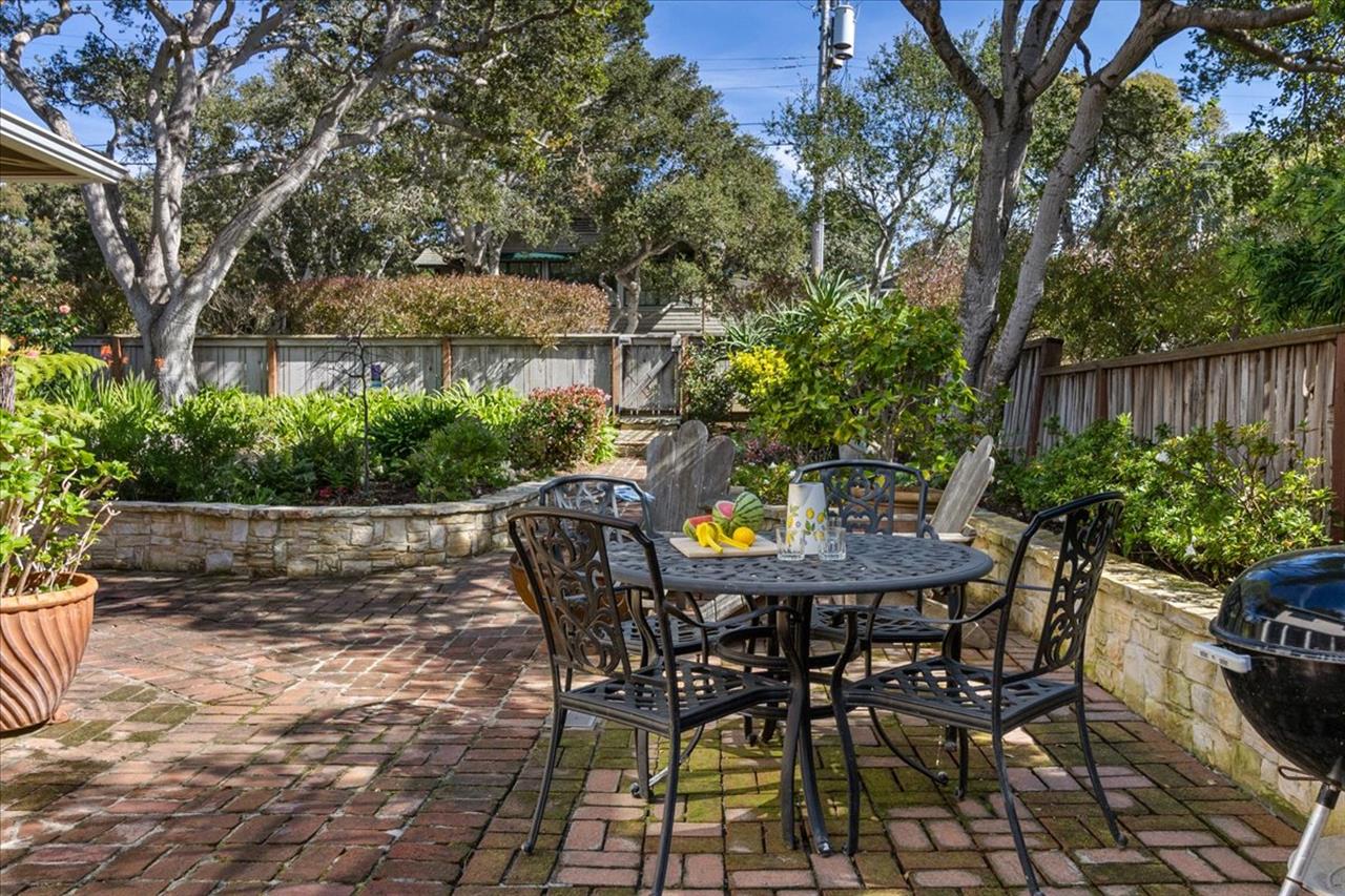 Front Yard Patio has Dining, Lounging and BBQ