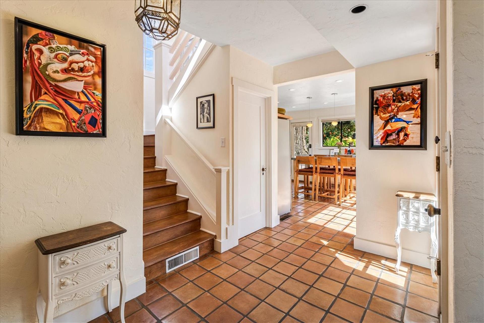 Stairs Leading to Bedrooms 2 and 3 and Hall Bathroom