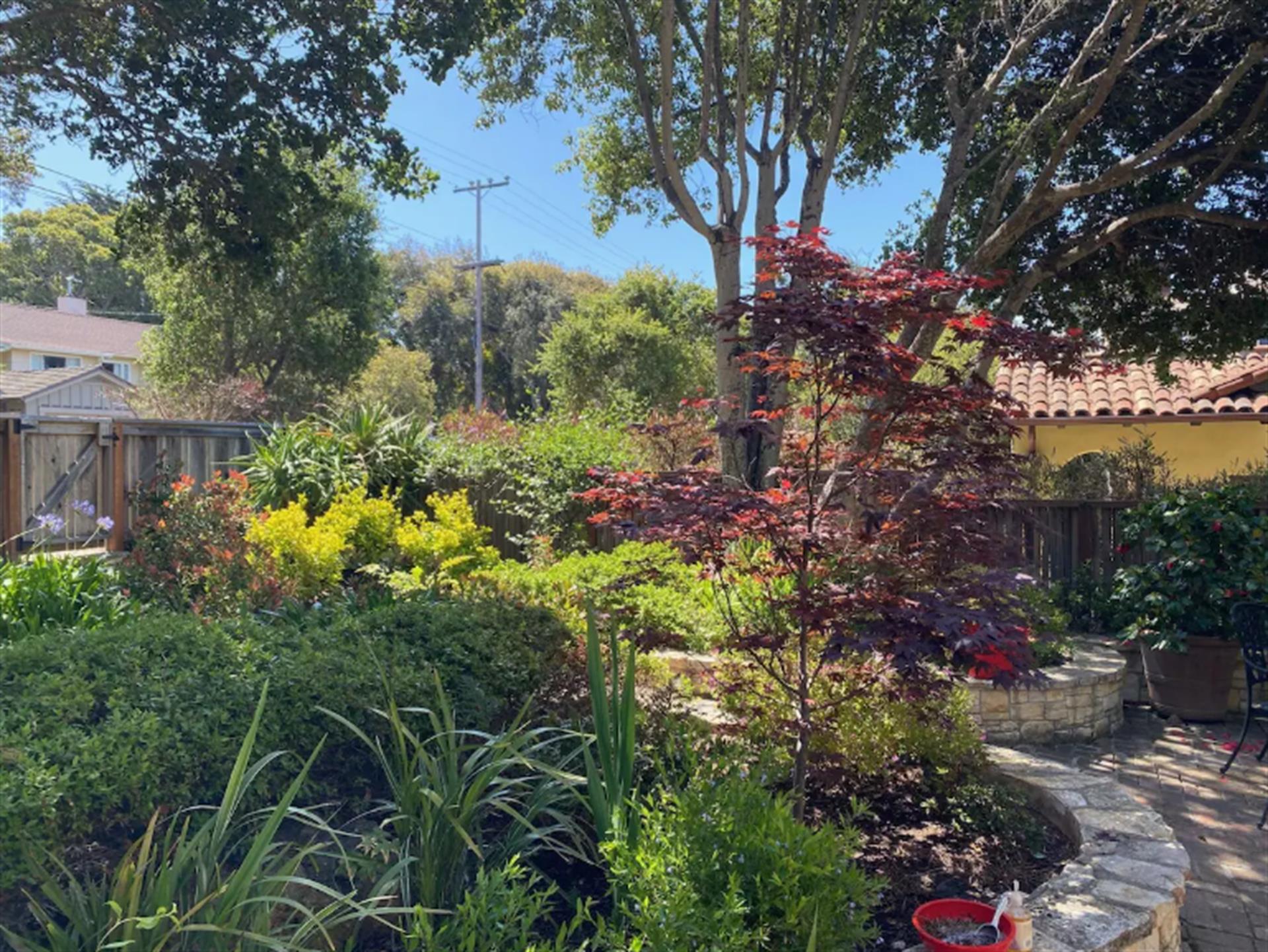 A Beautiful Garden Surrounds the Home