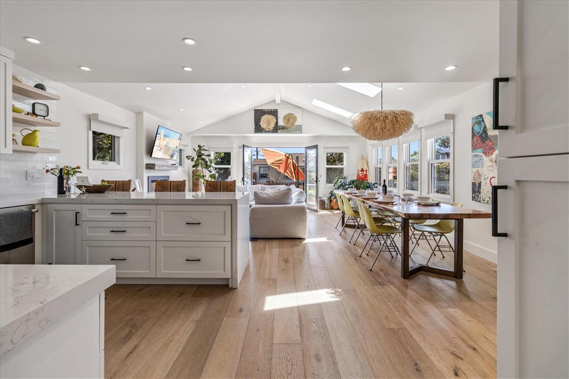 Open Concept with Living Room, Dining Area and Kitchen