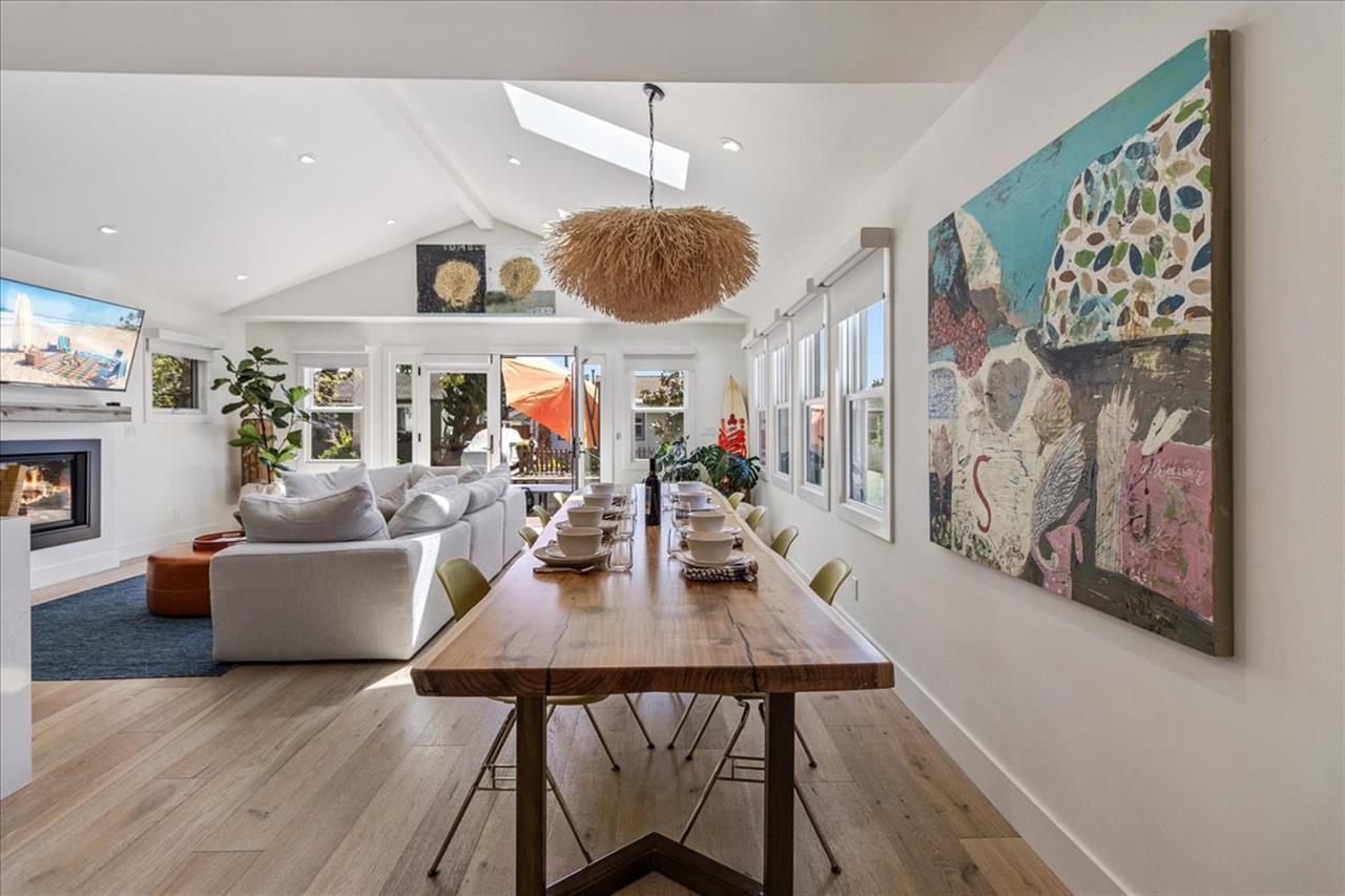 Living Room, Dining and Kitchen Share a LightFilled Space