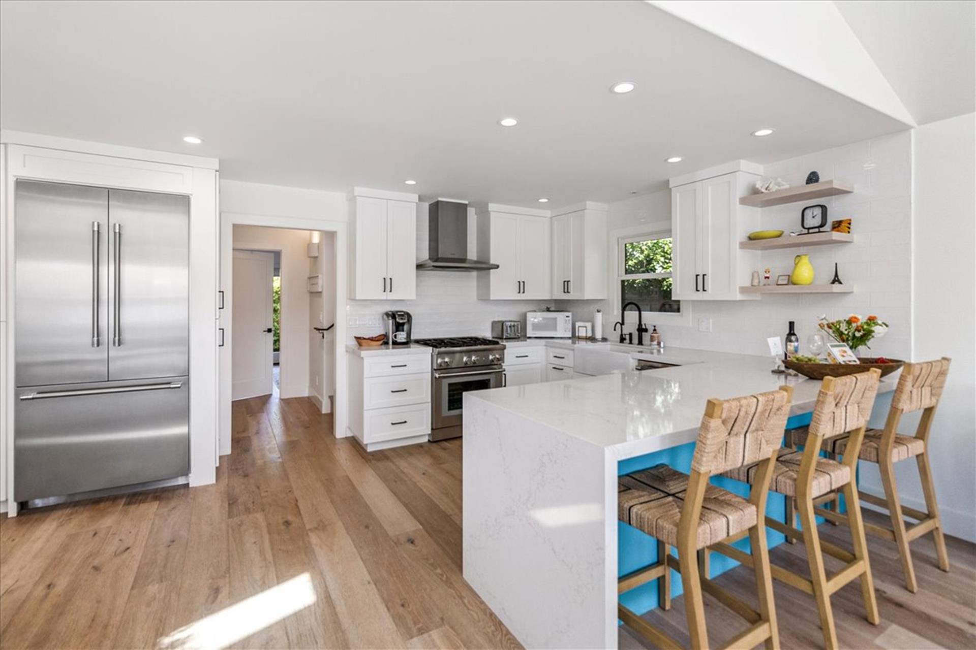 Spacious Kitchen has Thermador Appliances