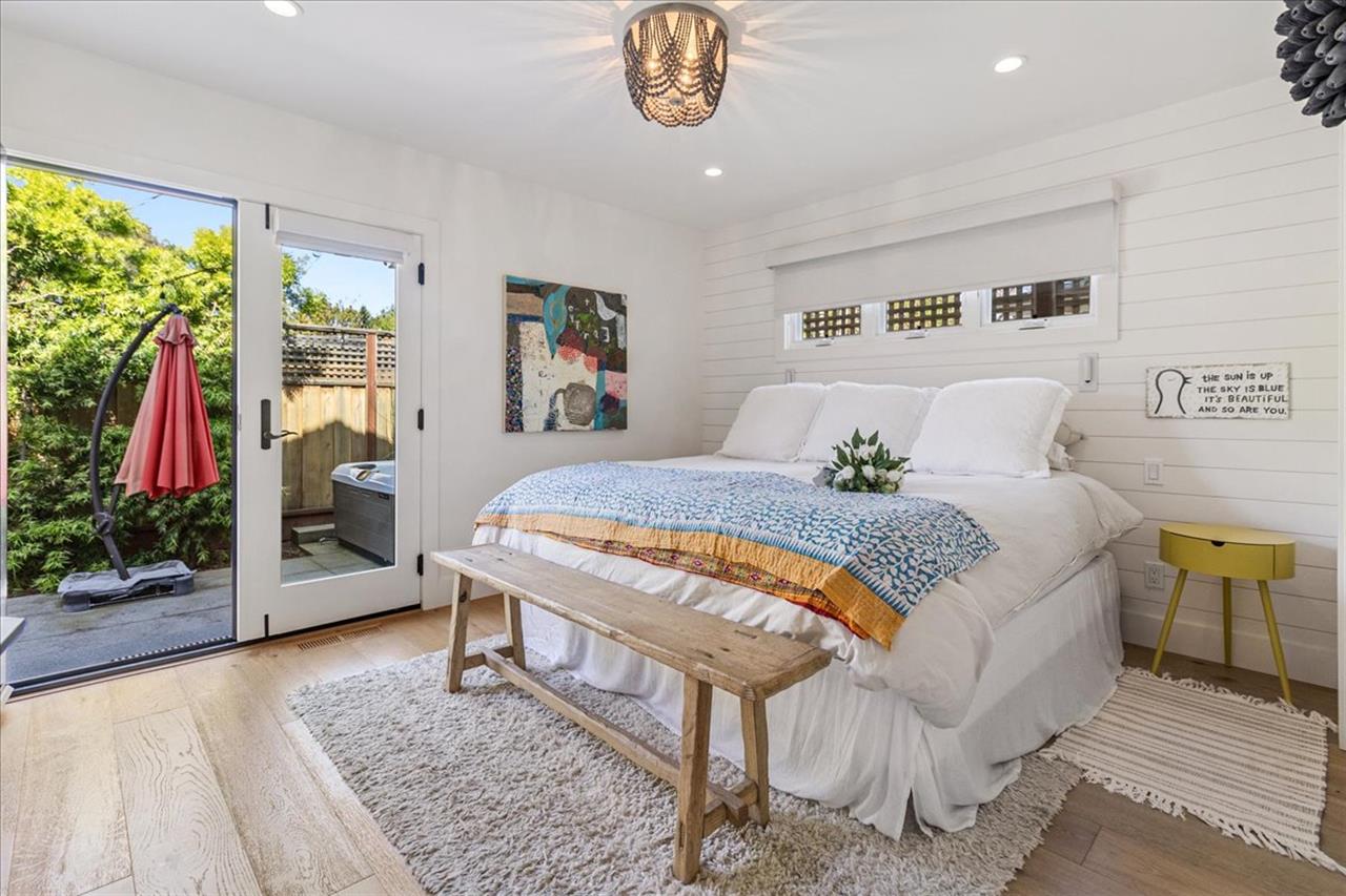 Bedroom 1  Main Floor, King Bed, Back Patio Access