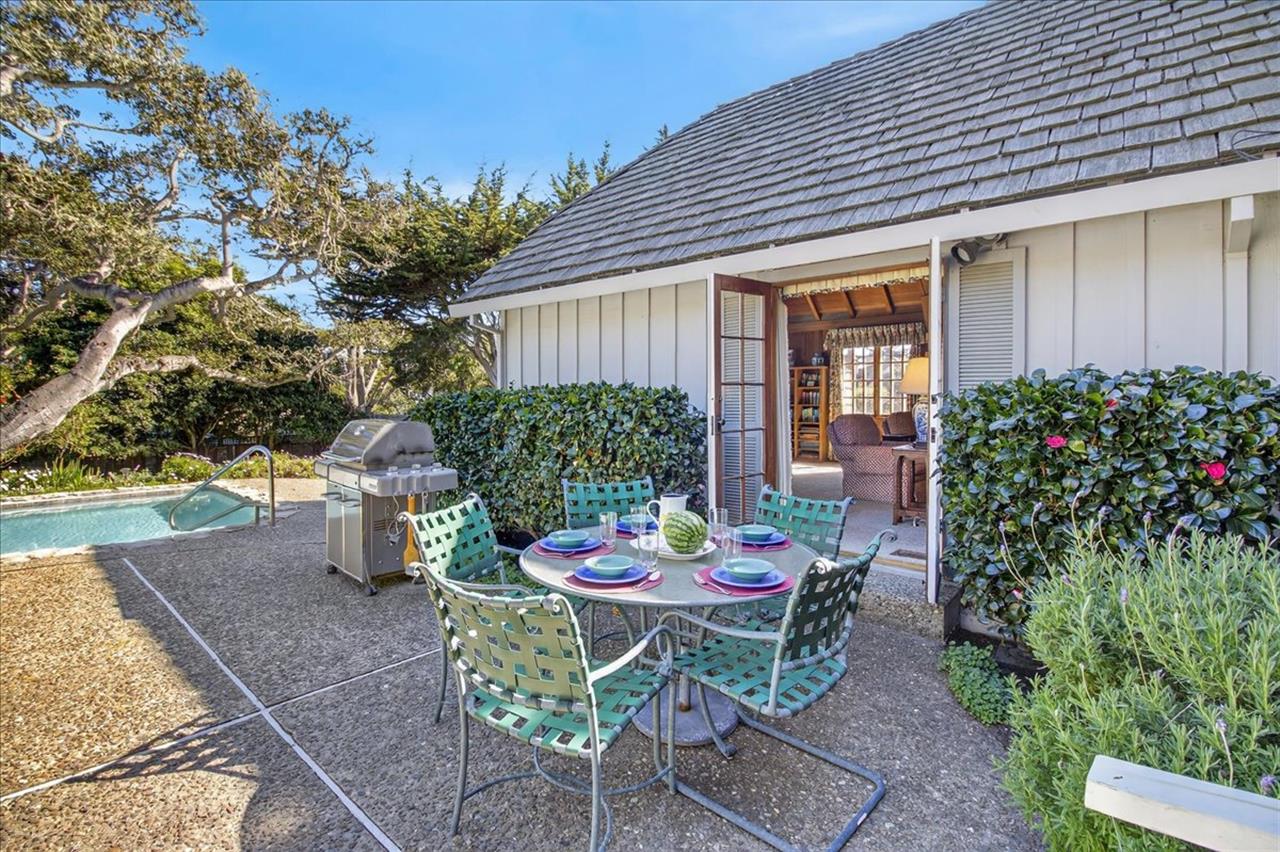 Patio with Seating and BBQ Grill
