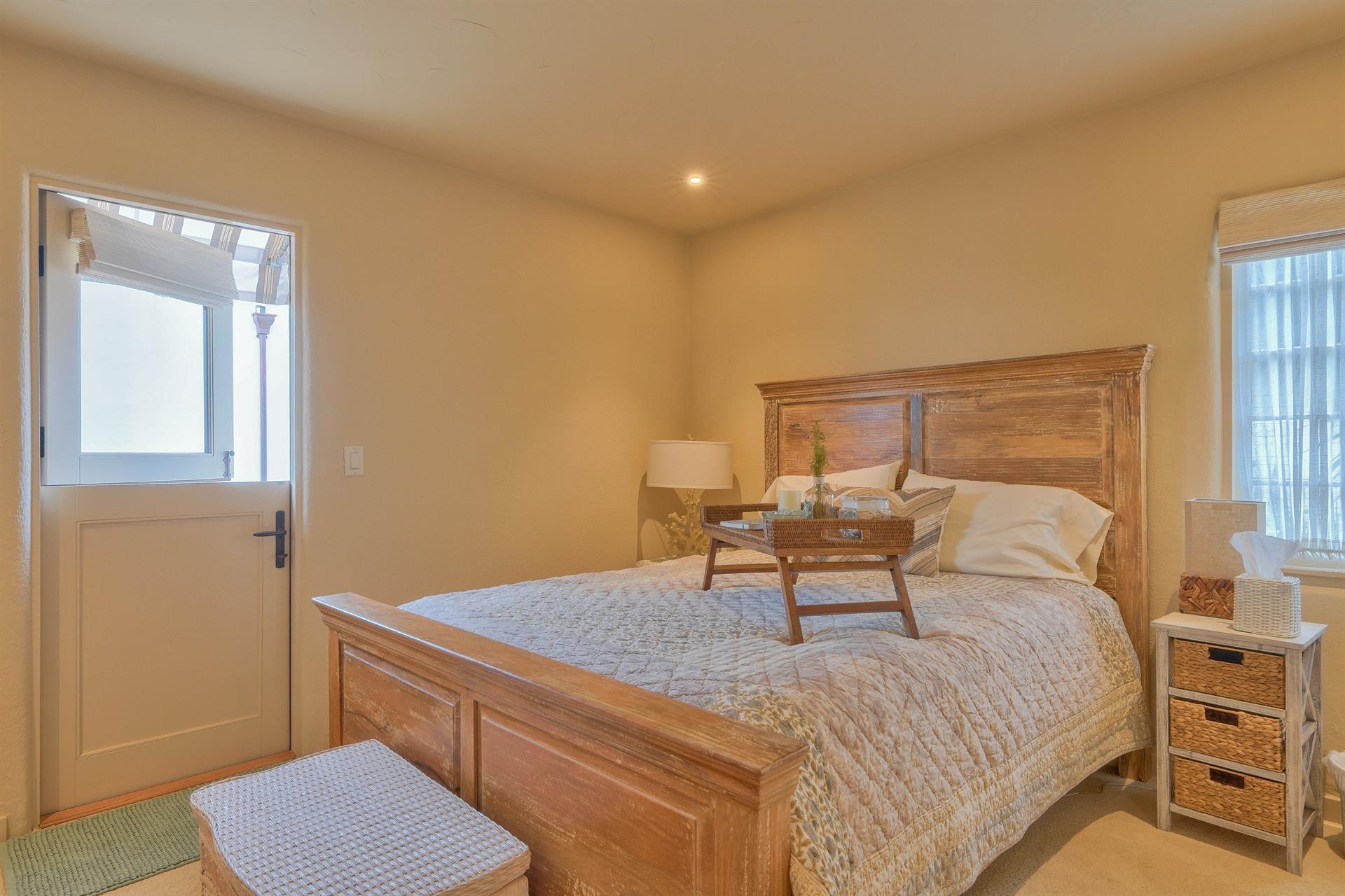 Bedroom 2 has Dutch Door Leading out to the Courtyard Patio