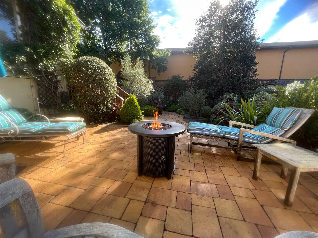 Enjoy the Garden Around the Propane Fire Pit