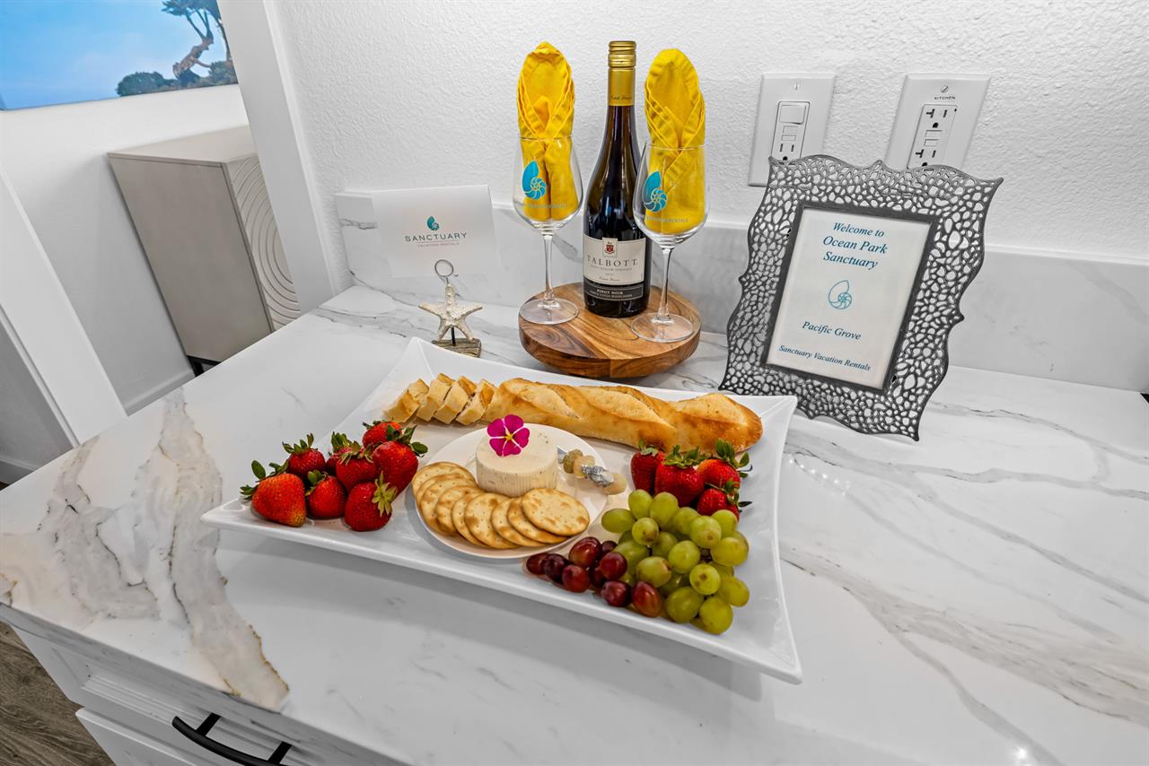 Wine and Cheese to Welcome You Just Add Fruit and Baguette