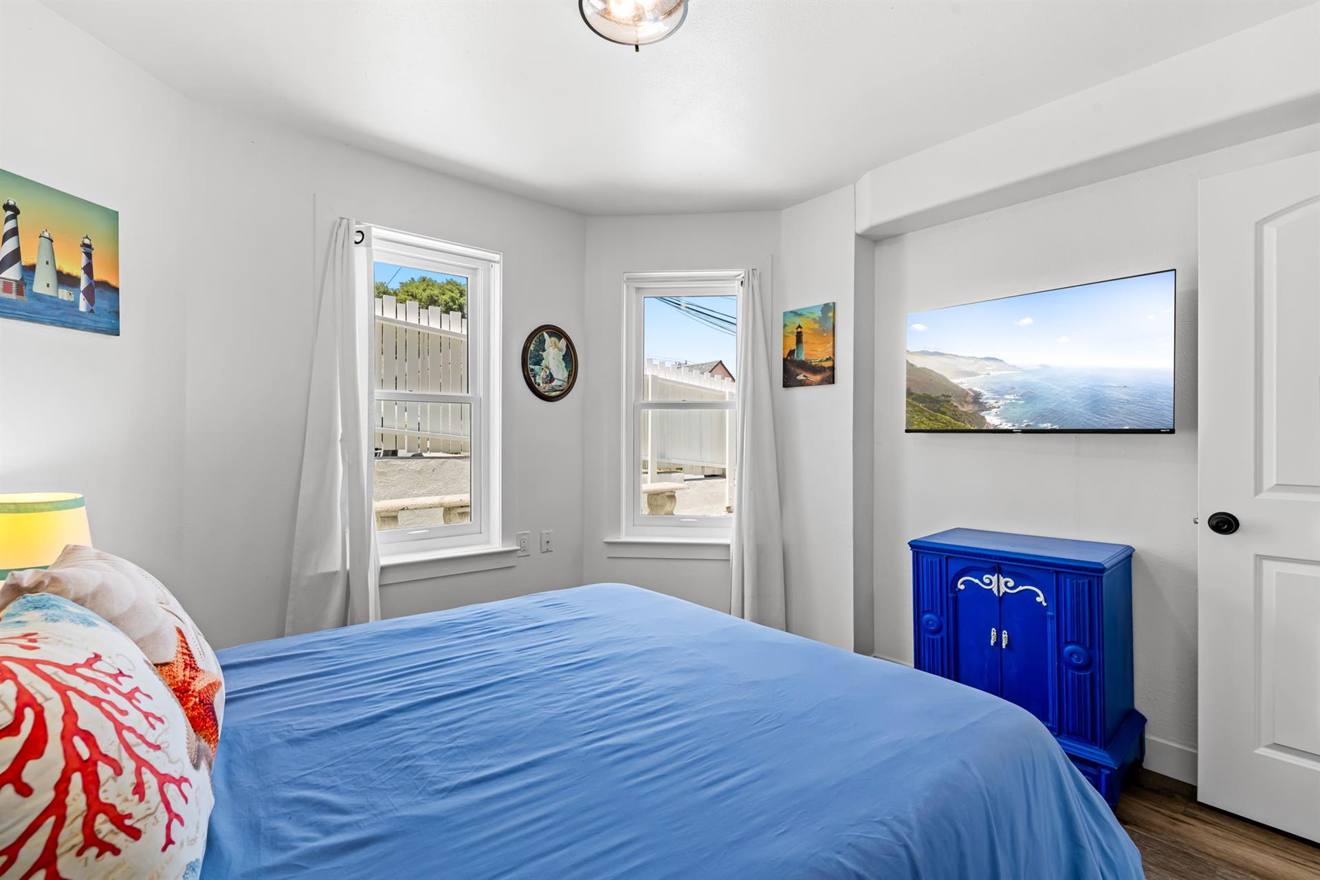 Bedroom 2  Has a Queen Bed and TV