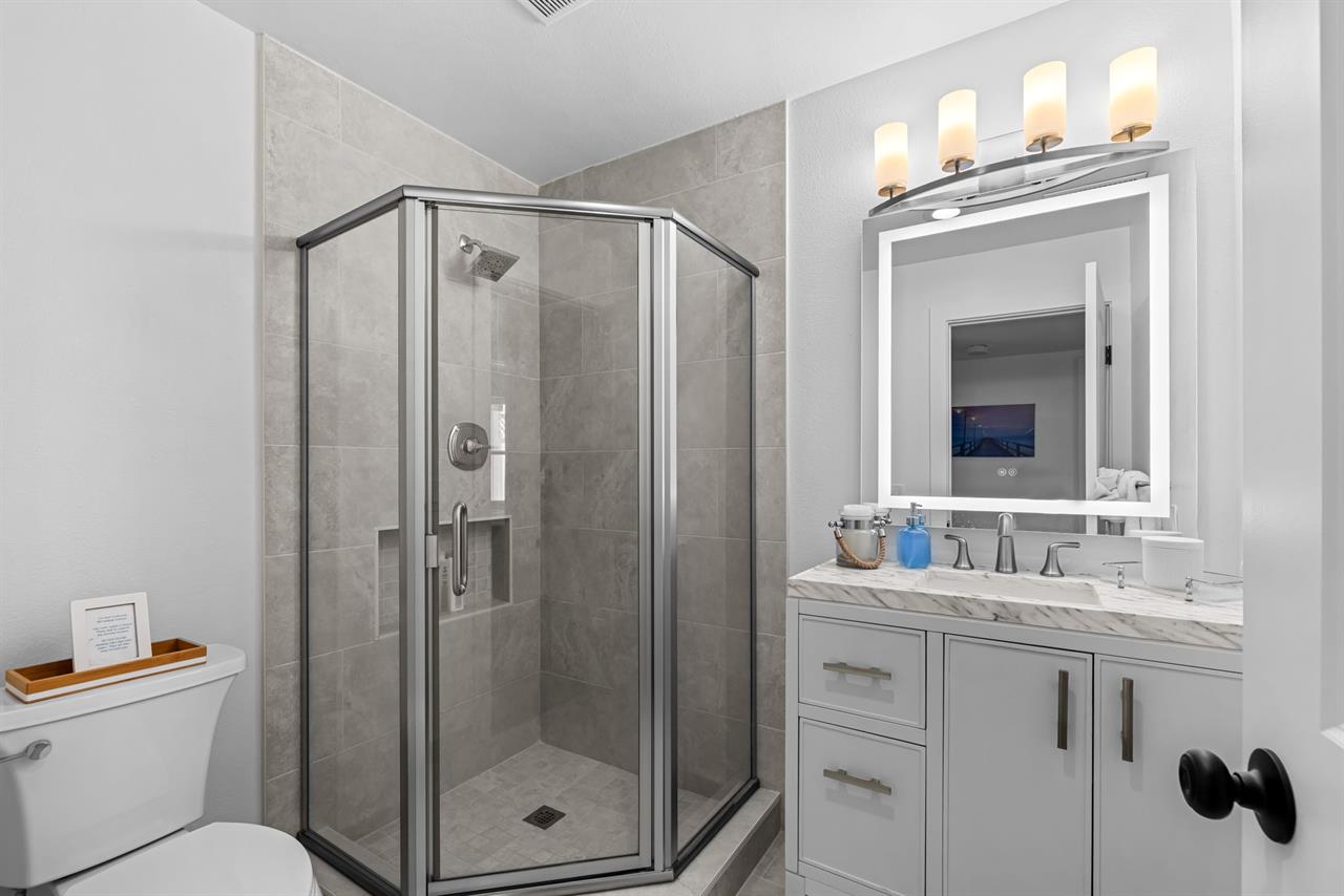 Downstairs Full Bath with a Shower