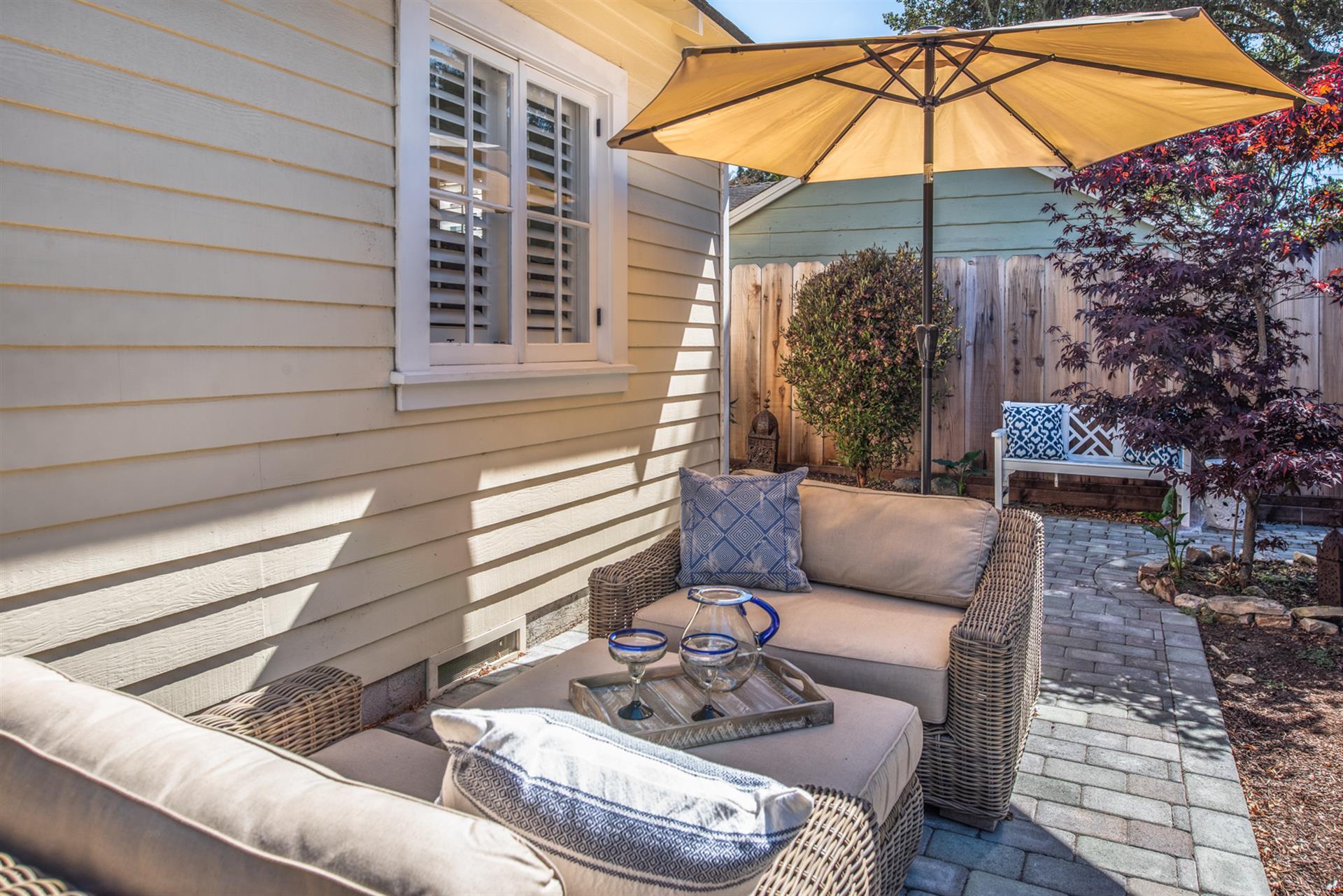 Outdoor Patio with a Gas Grill