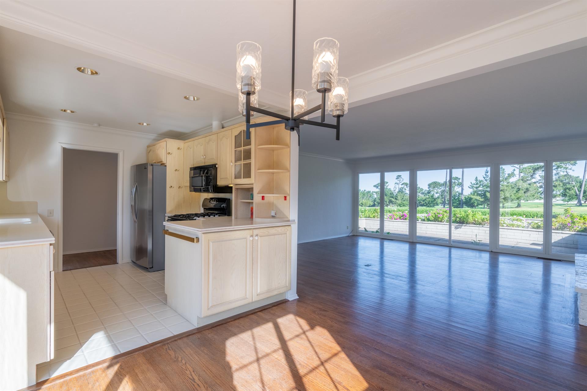 Living Room, Dining Area and Kitchen