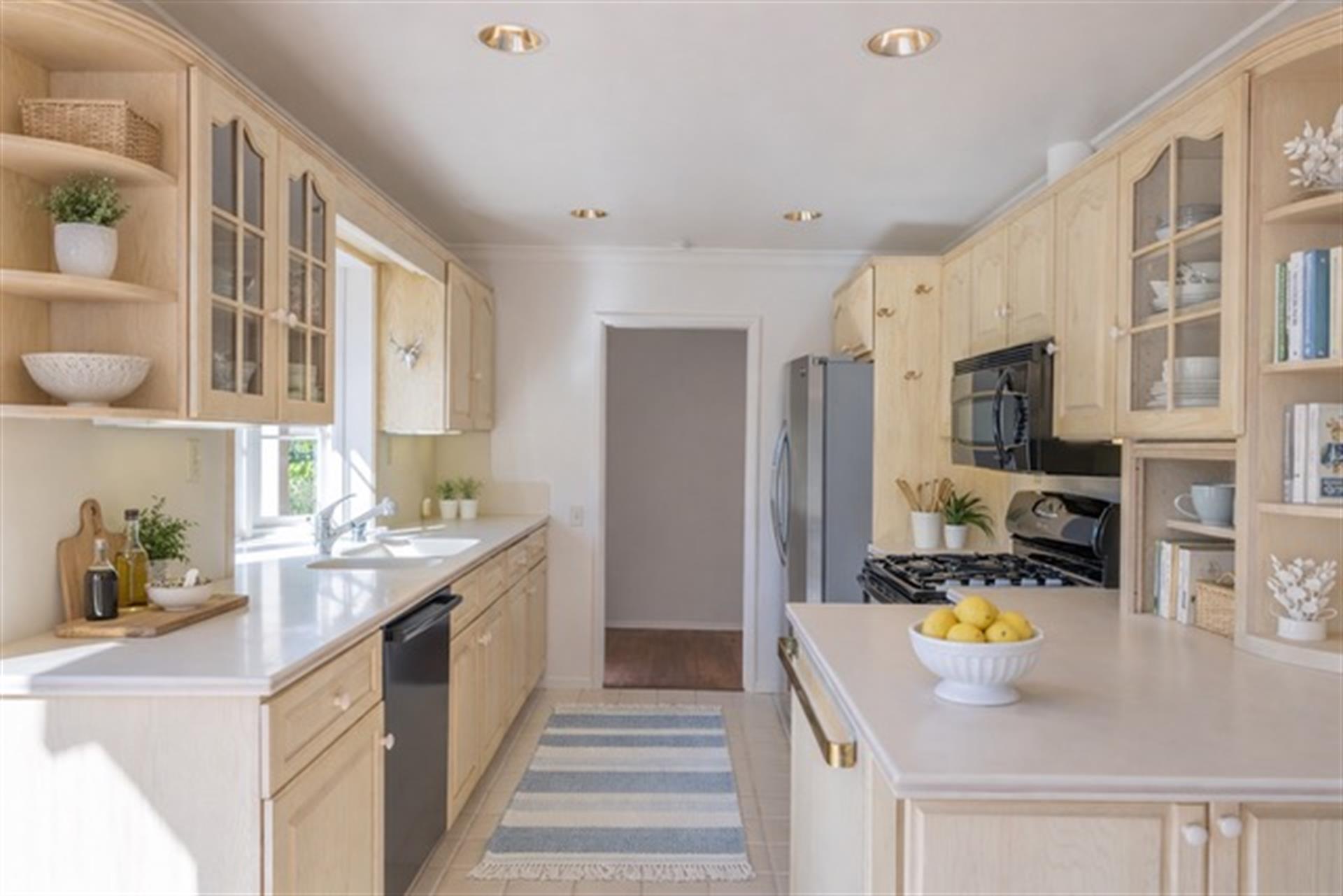 Kitchen  Staged  home will be unfurnished