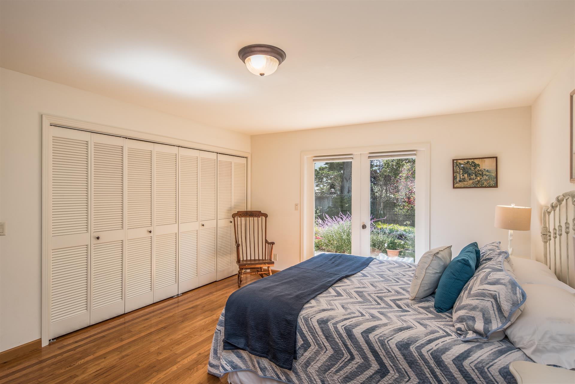 Bedroom 1  King Bed, EnSuite Bath, Patio Access