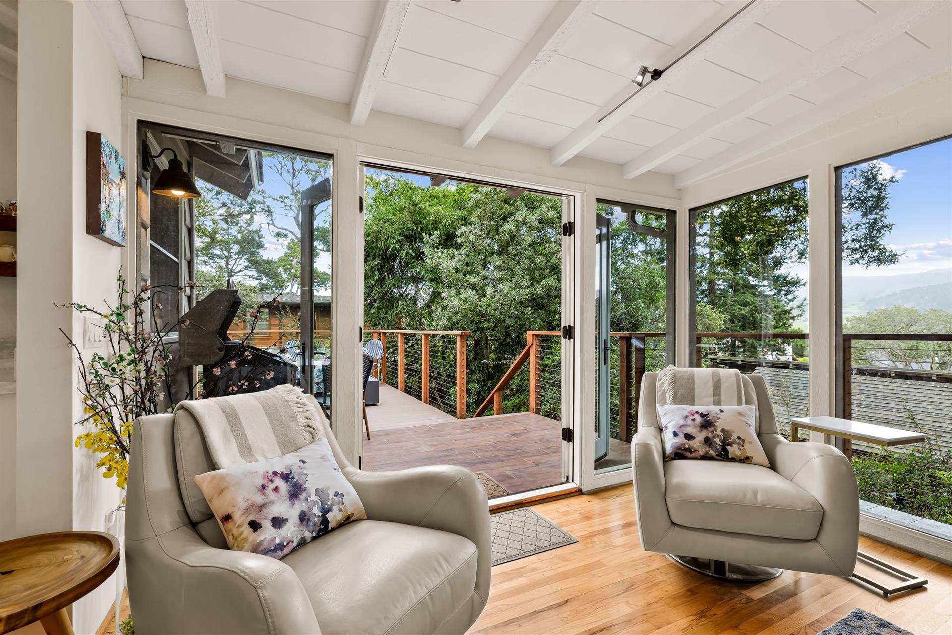 Living Room has a View of the Hills