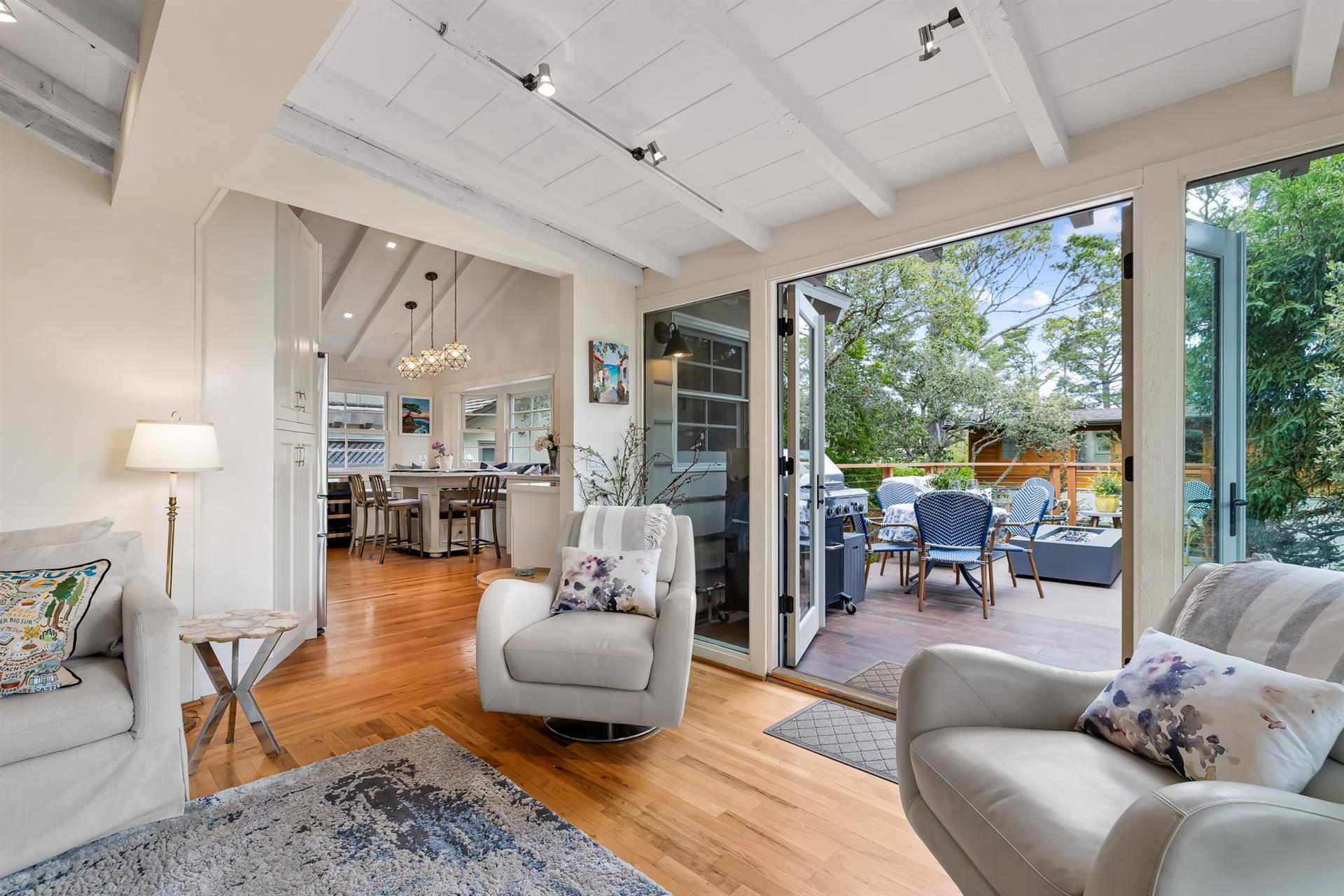 Living Room Opens Up to the Balcony